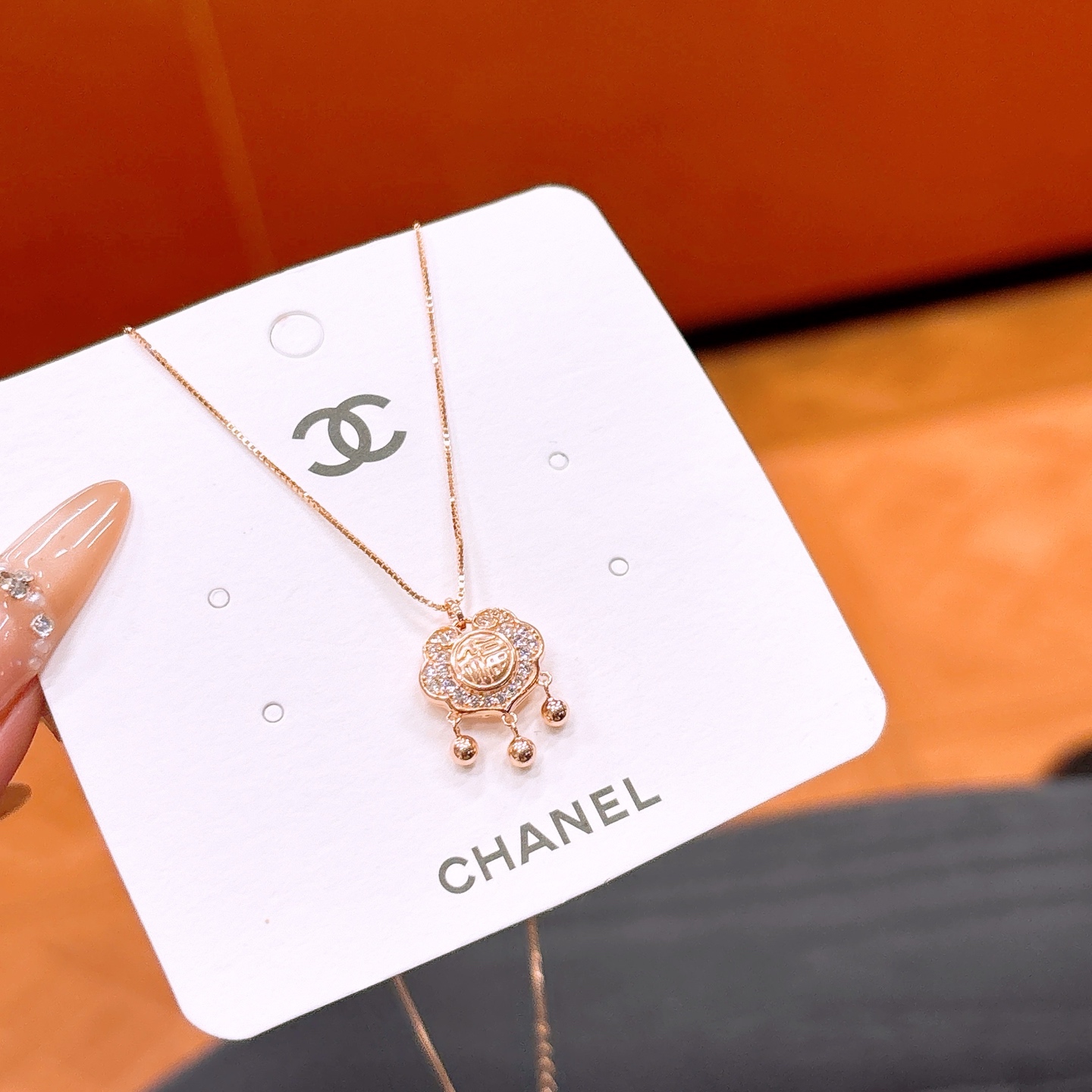 エレガントファインシルバーネックレスゴールド 日常使い