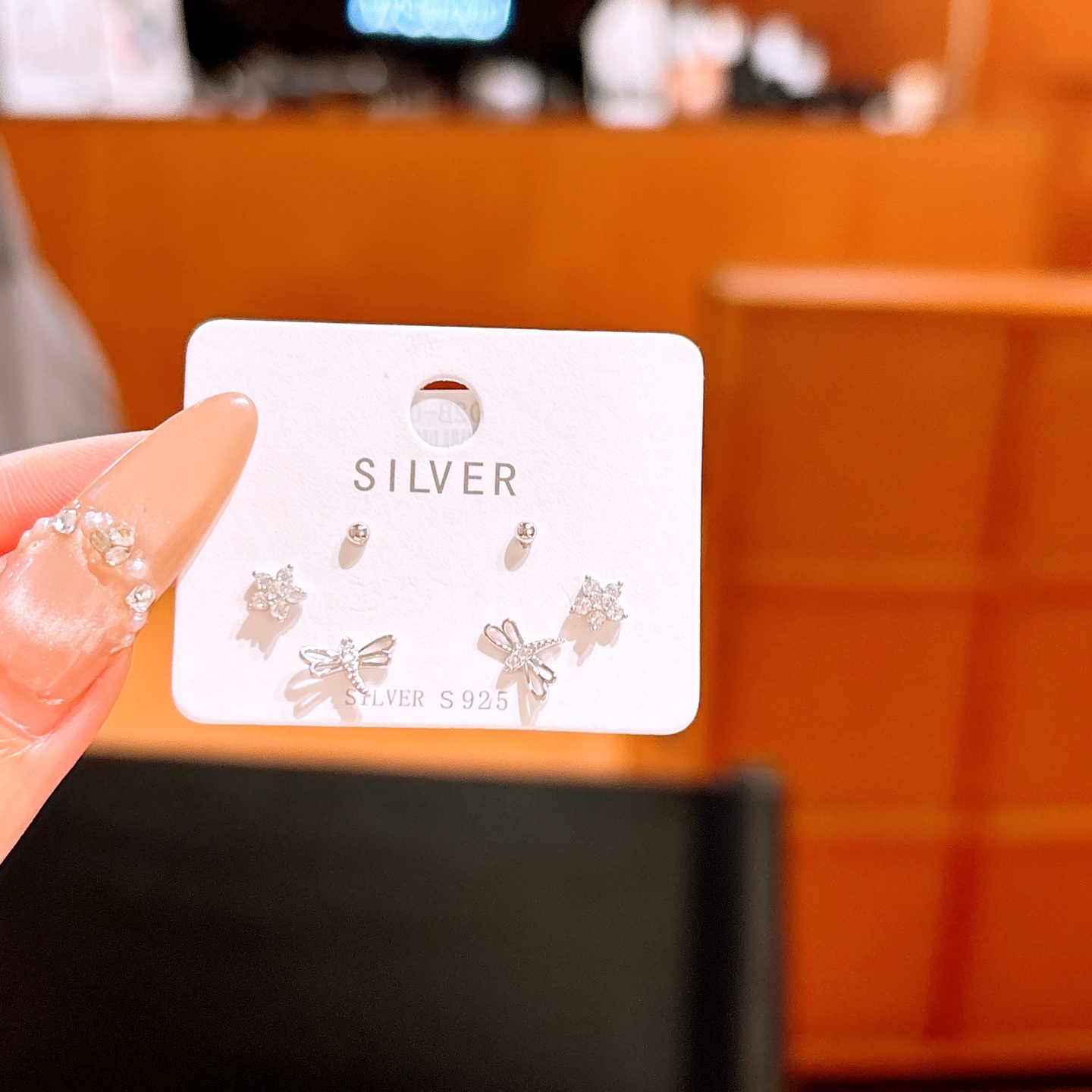 Hypoallergenic Silver Earrings Forest Spring Festival Silver