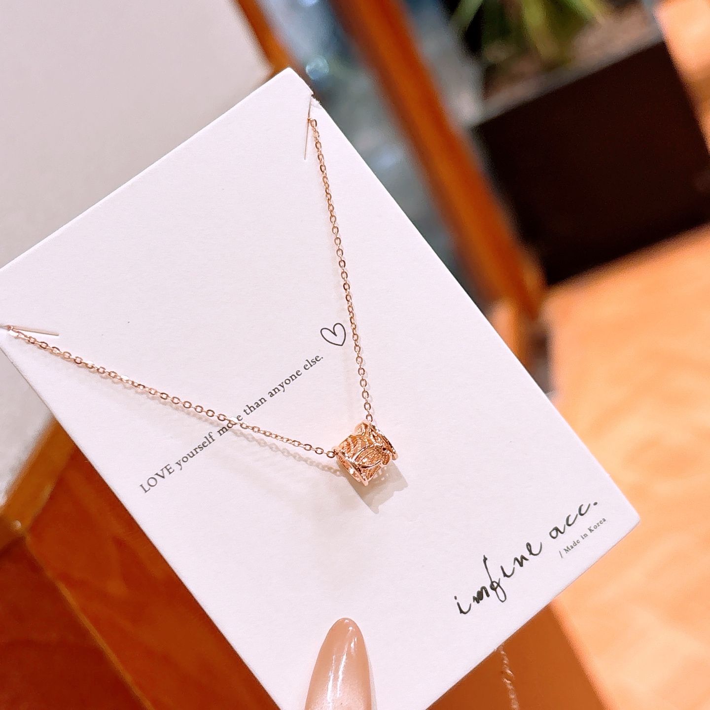 S925 Sterling Silver Necklace Cute Mother's Day Silver