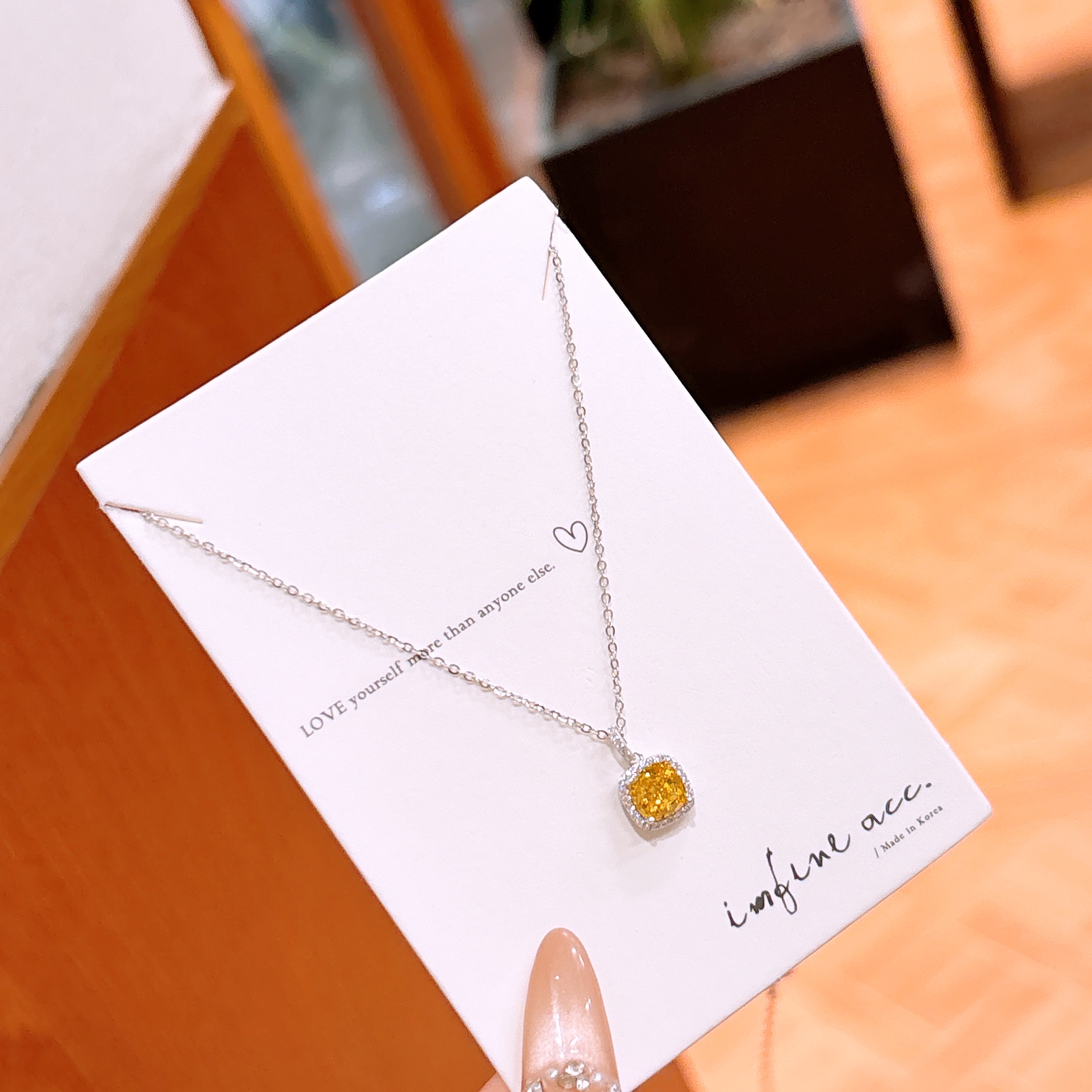 Solid Silver High Carbon Diamond Necklace Precision Workplace Gold