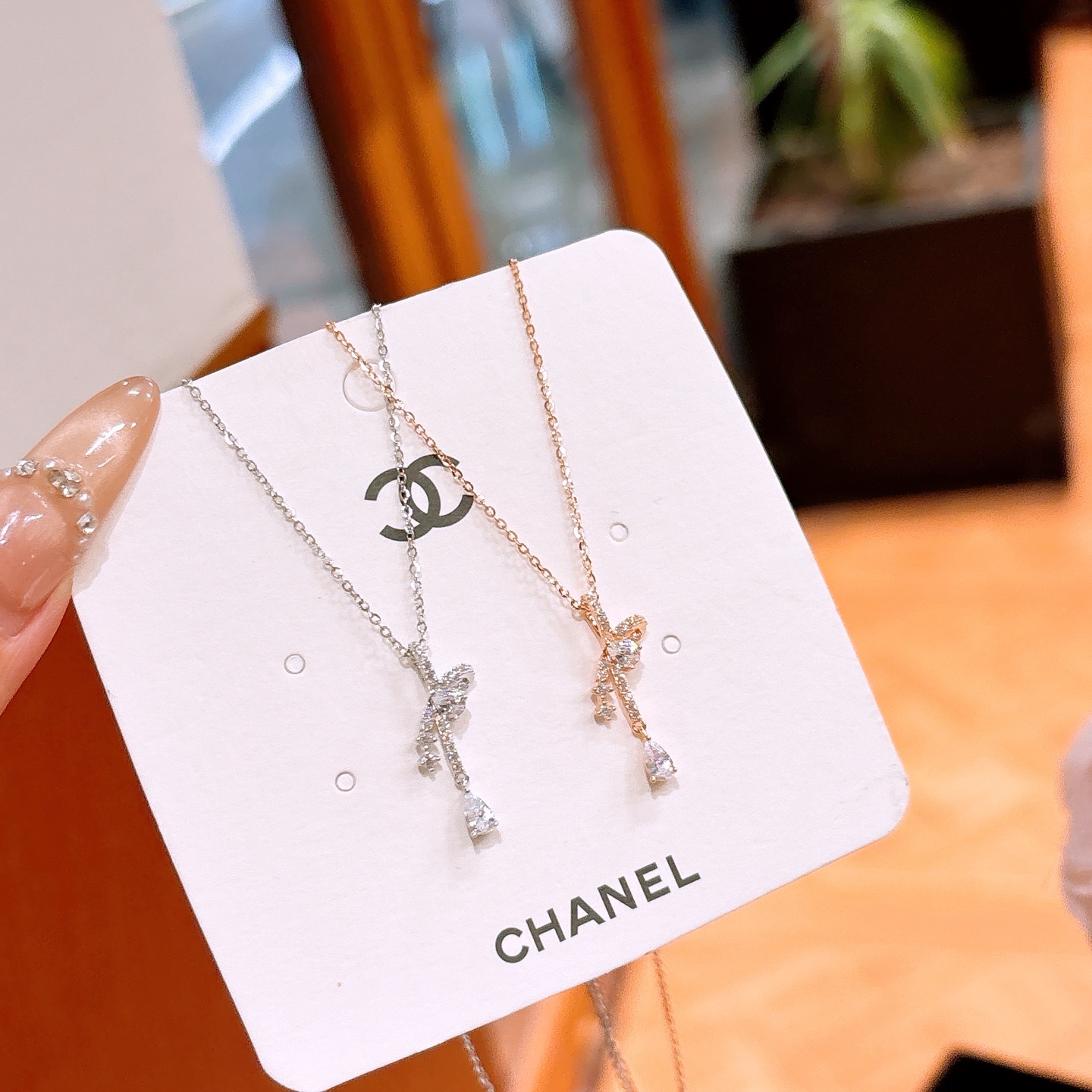 925 Silver Necklace Korean Style Engagement Gold