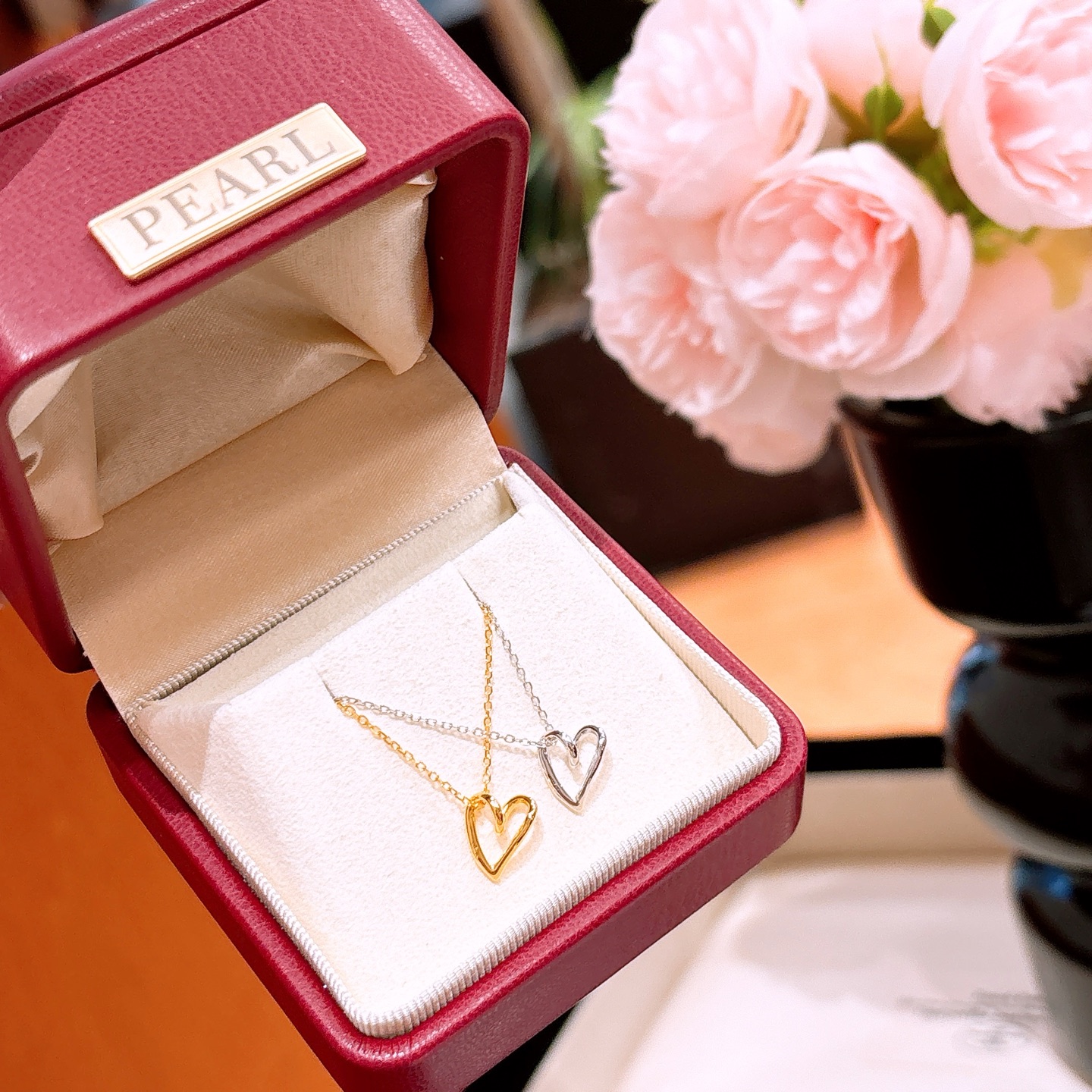 Nickel Free Silver Necklace Sweet & Cool Valentine's Day Gold