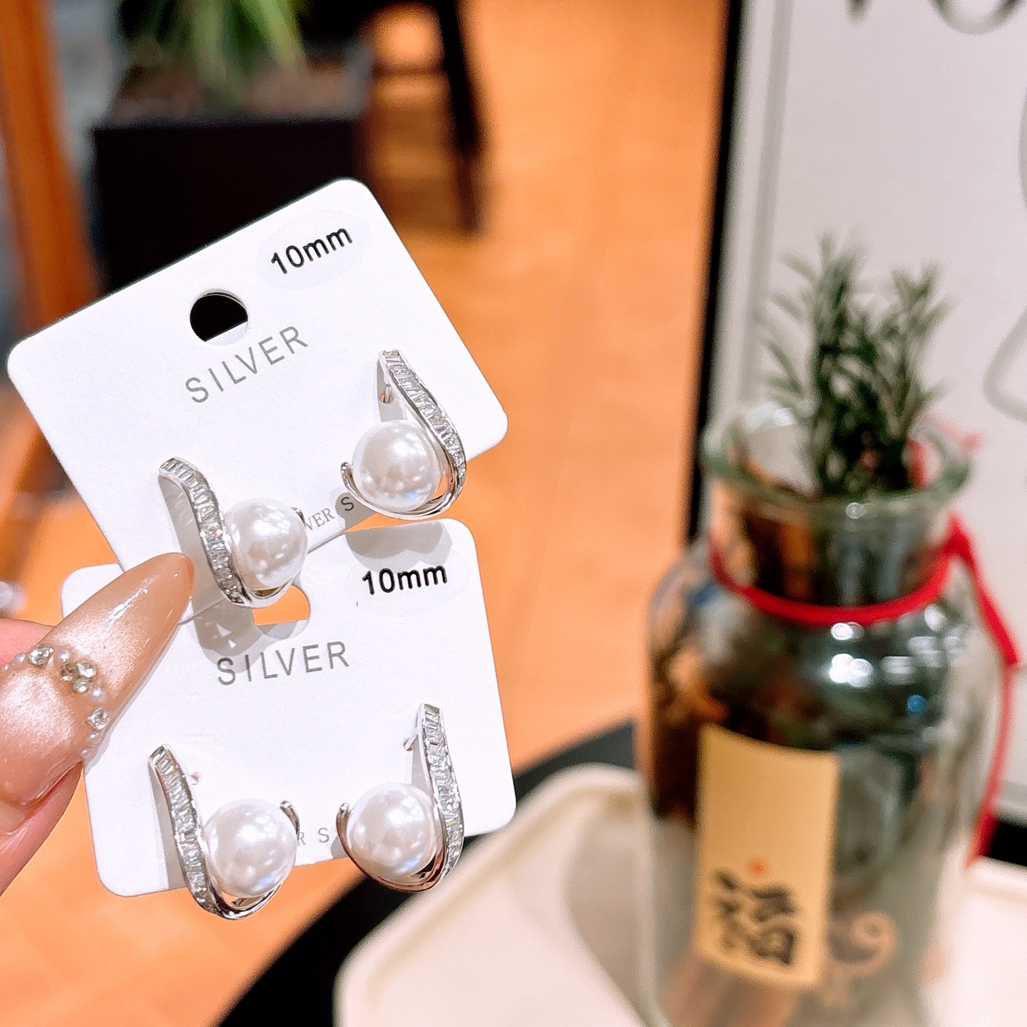 925 Silver Earrings French Everyday Wear Gold