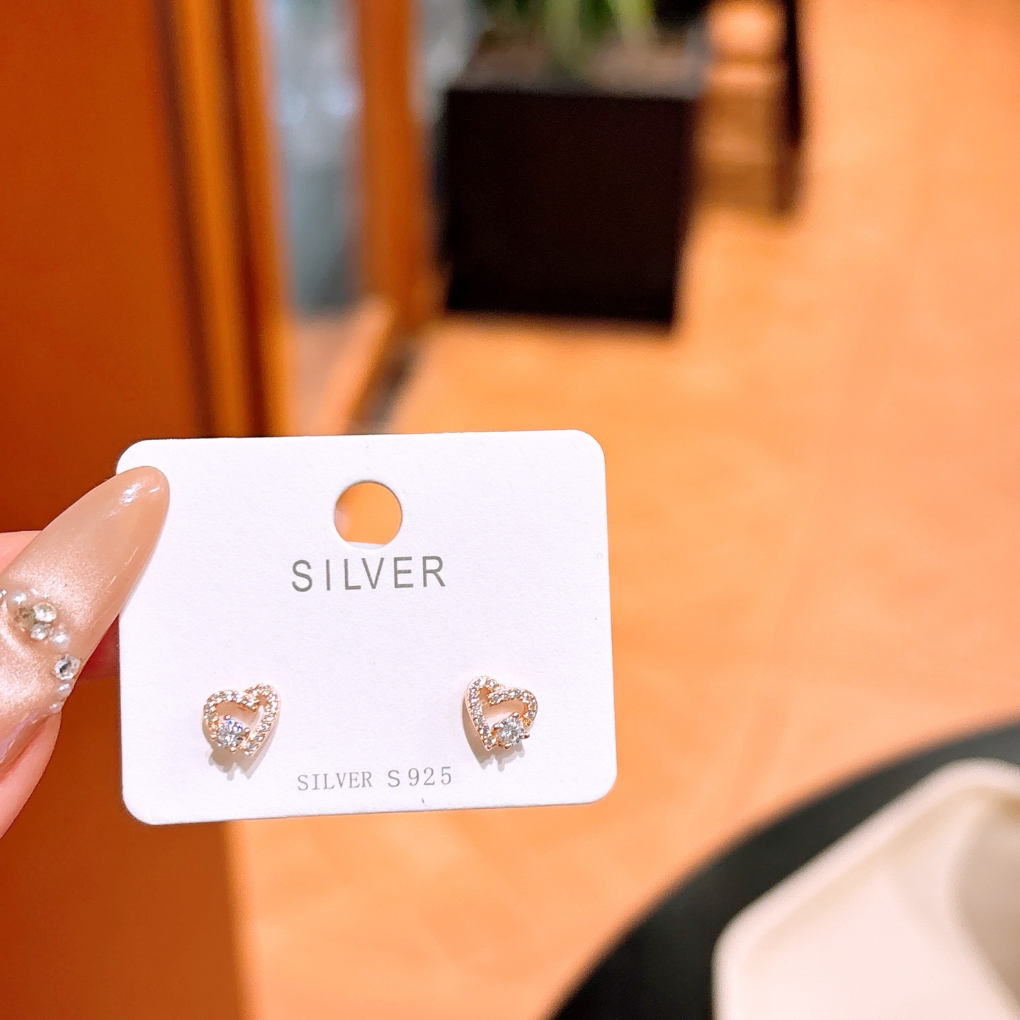 S925 Sterling Silver Earrings Premium Housewarming Silver