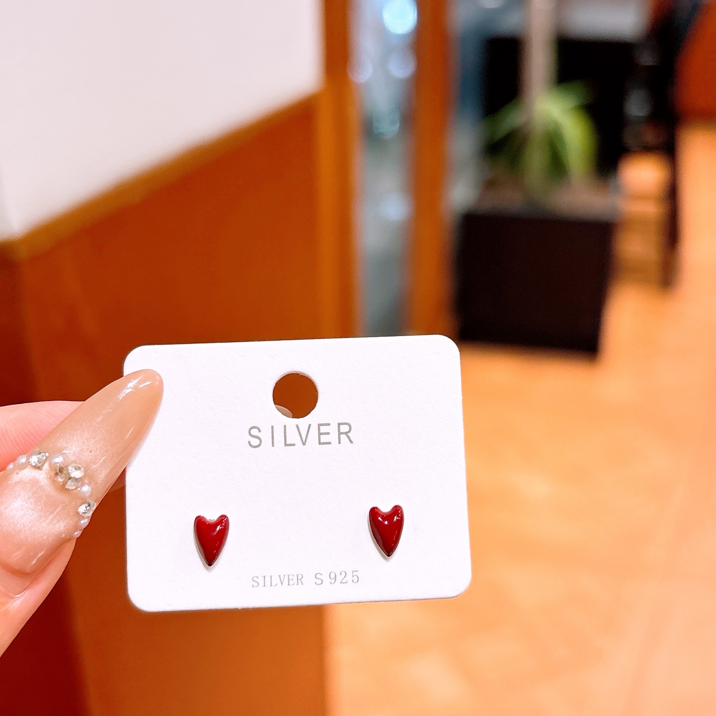 925 Silver Earrings Light Luxury Confession Silver