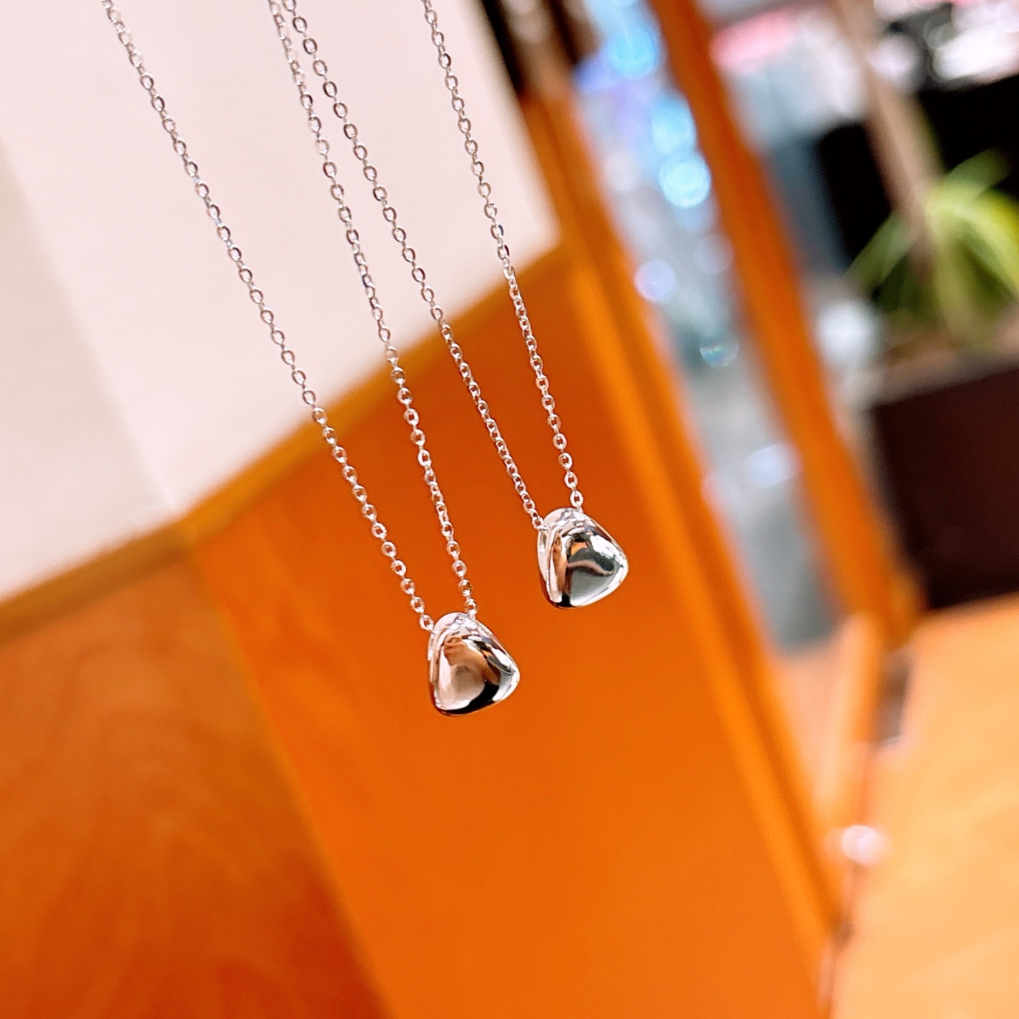 Feinsilber Kette Vintage Weihnachten Gold