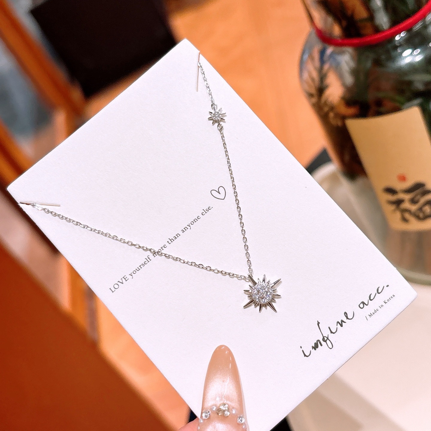 S925 Sterlingsilber Kette Lebendig Heiratsantrag Silber