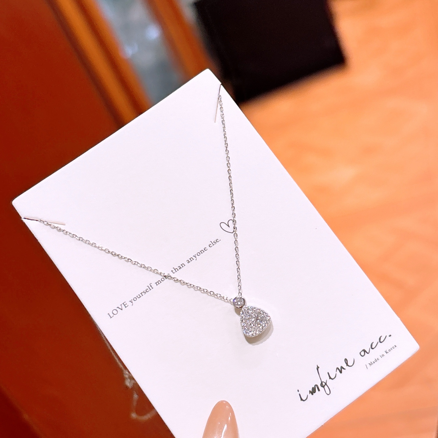 アーティスティック925シルバーネックレスゴールド 親友へのプレゼント