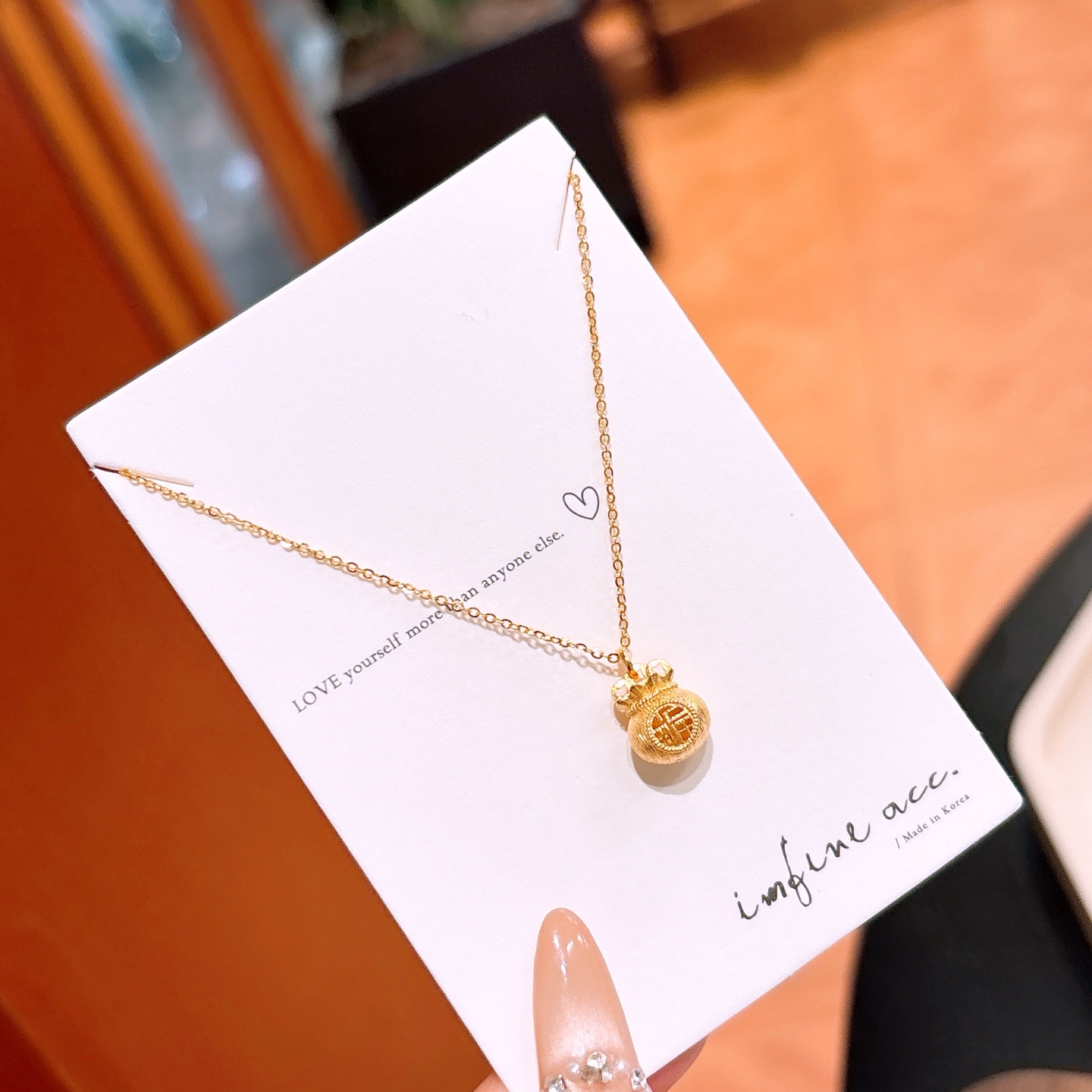 Hypoallergenes Silber Kette Koreanischer Stil Hauseinweihung Silber