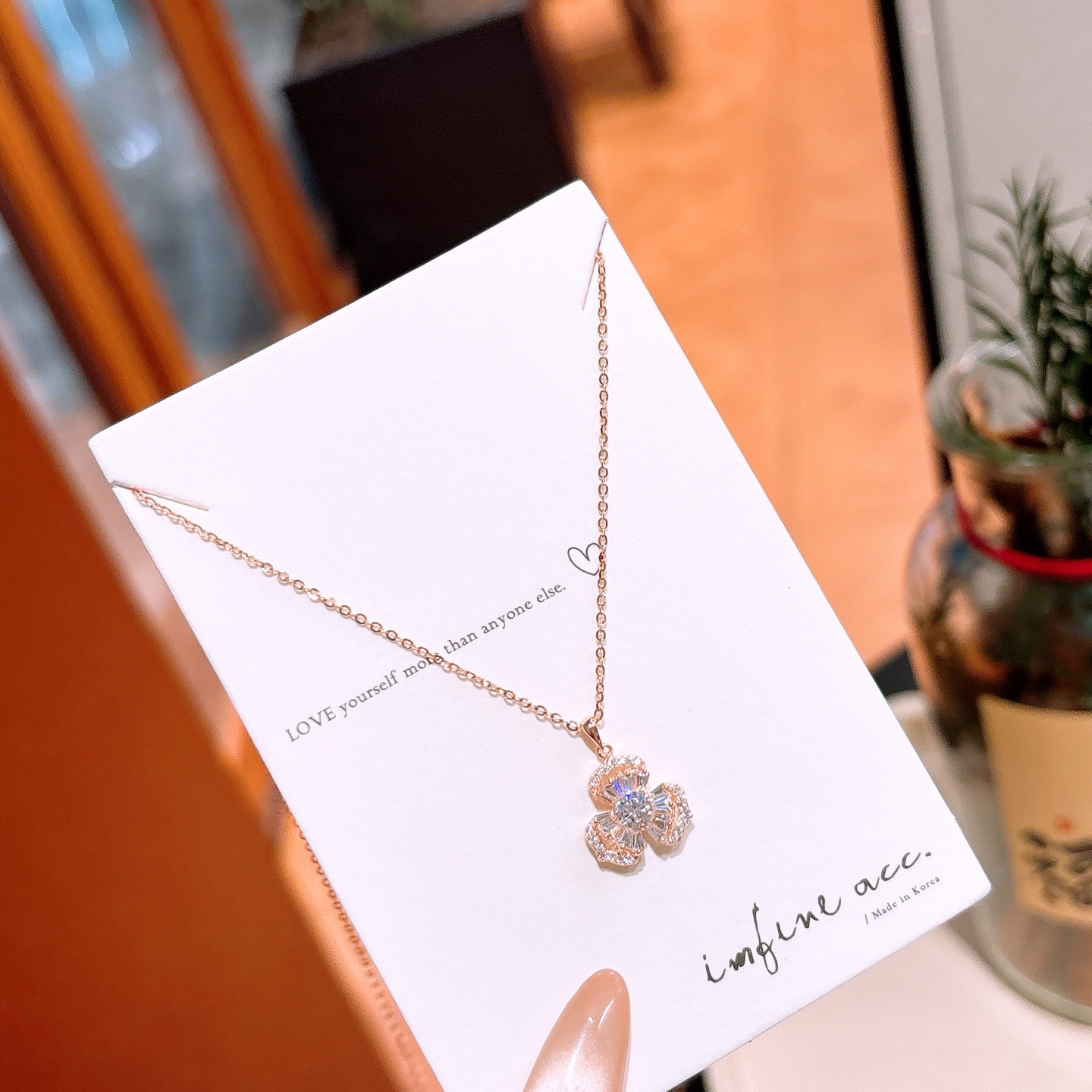 Low Allergy Silver Necklace Premium Proposal Gold