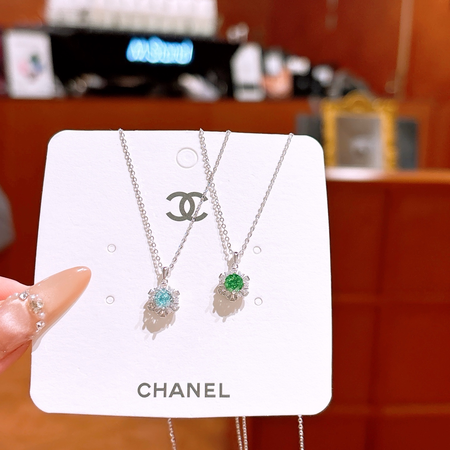 Hypoallergenic Silver High Carbon Diamond Necklace Romantic Gift for Her