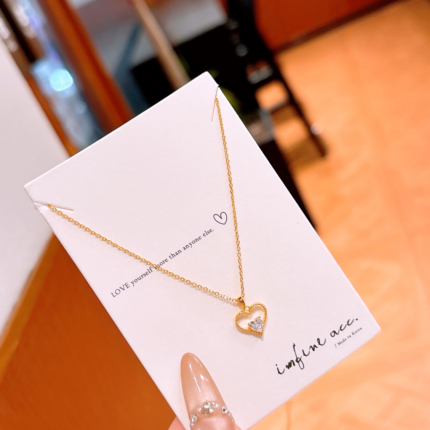 S925 Sterling Silver Necklace Lively Party Gold