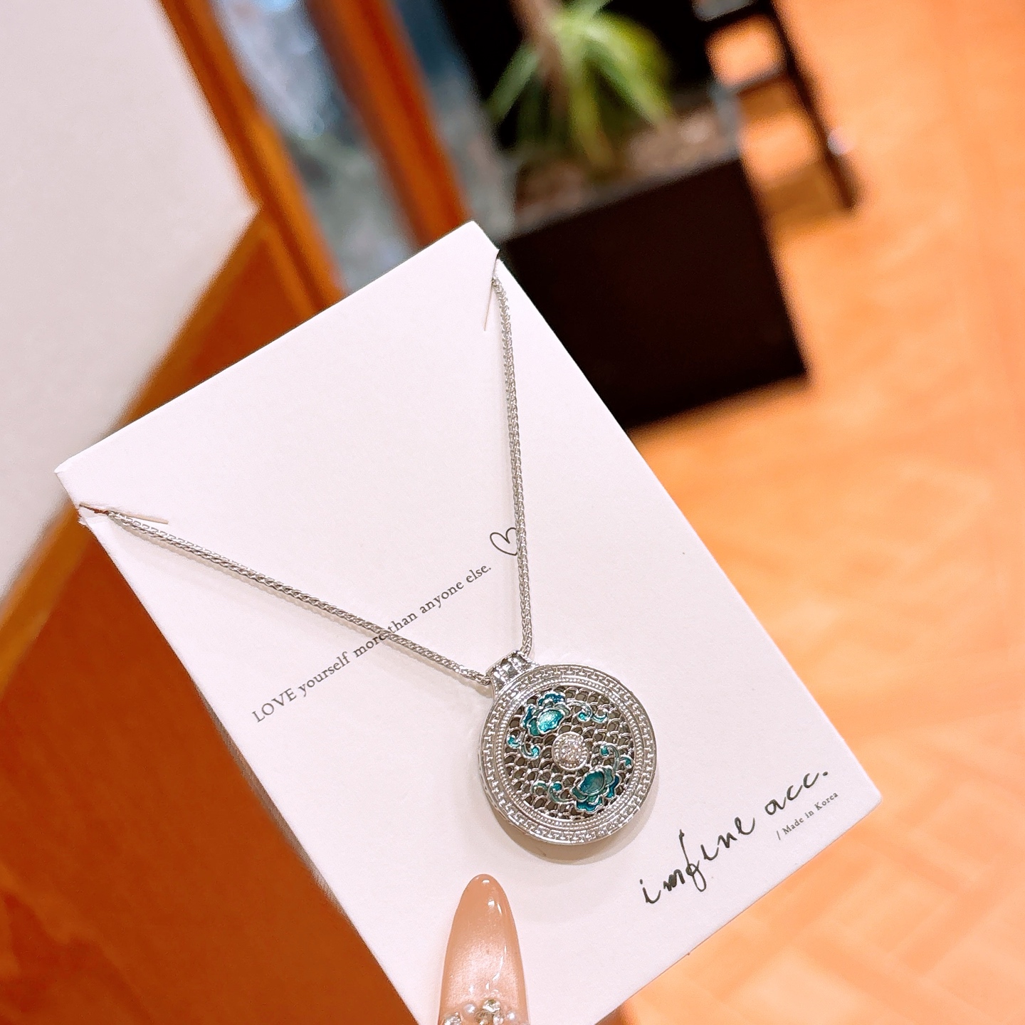 Low Allergy Silver Necklace Delicate Proposal Gold