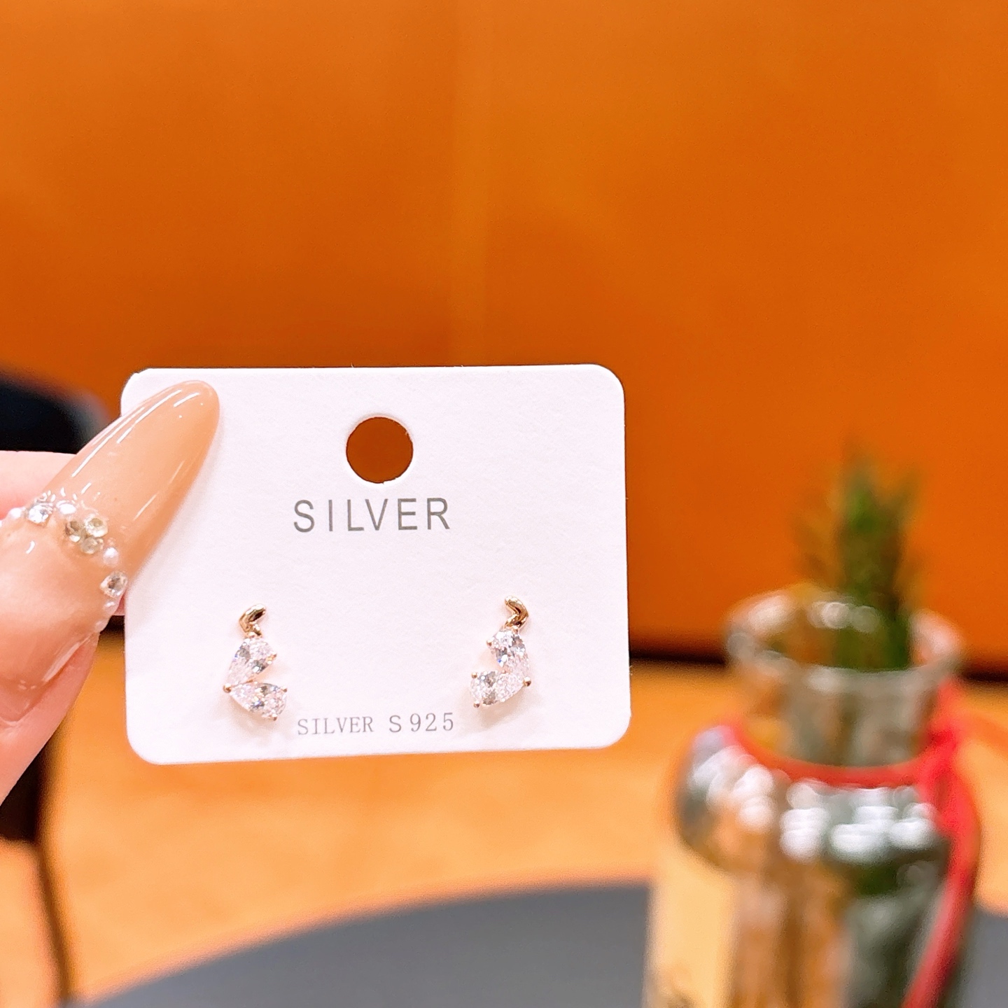 Hypoallergenic Silver Earrings Chic Office Silver