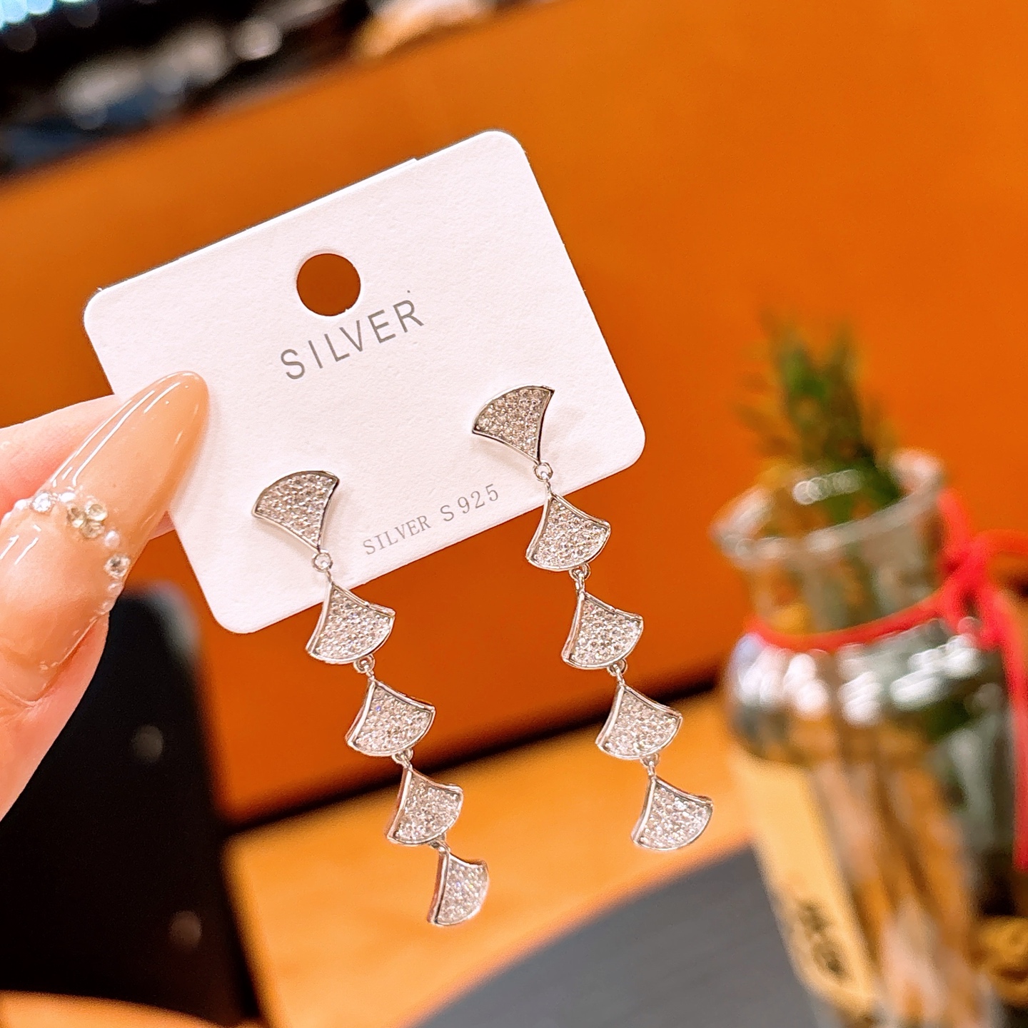 Hypoallergenic Silver Earrings Forest Wedding Registration Gold