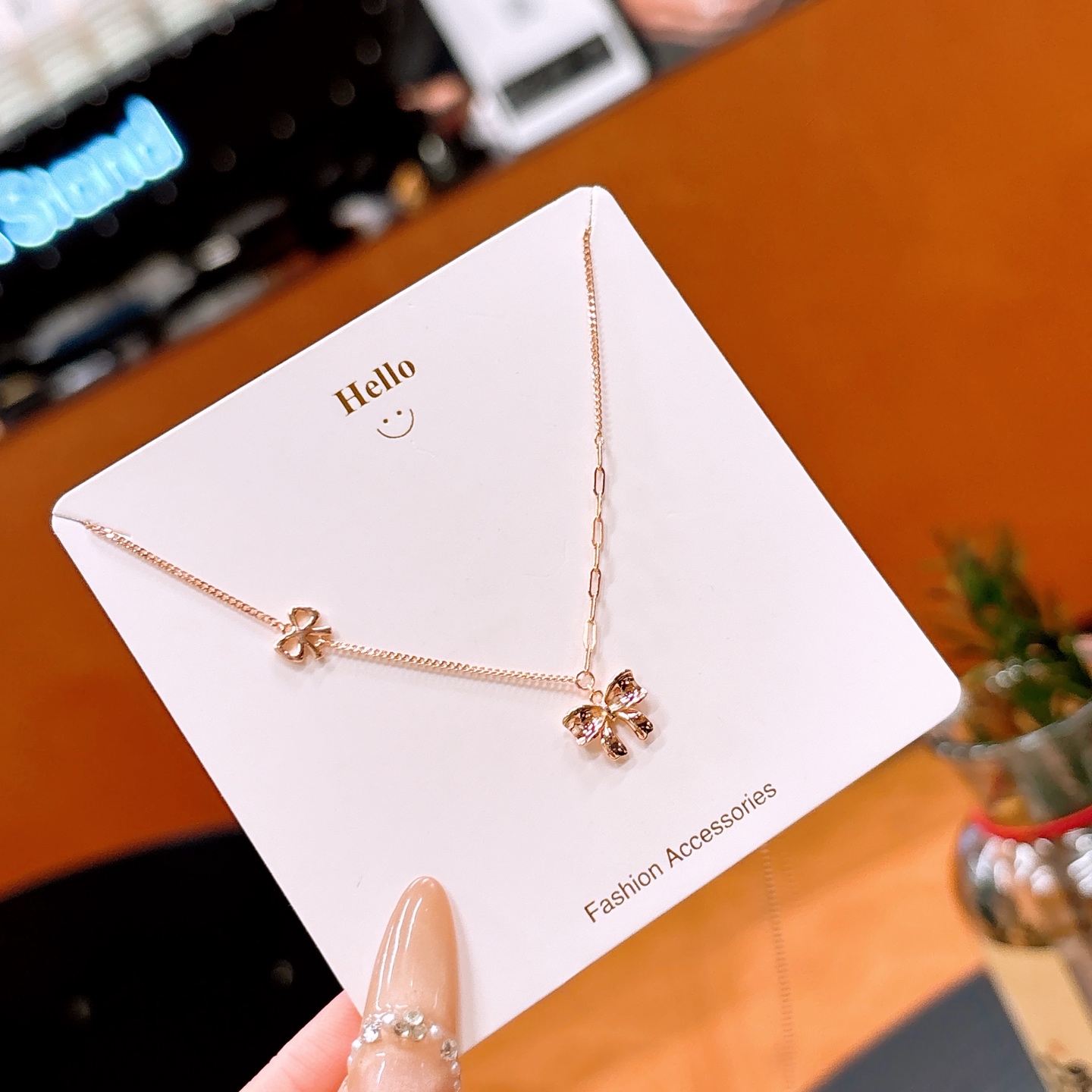 Nickel Free Silver Necklace Korean Style Date Night Gold