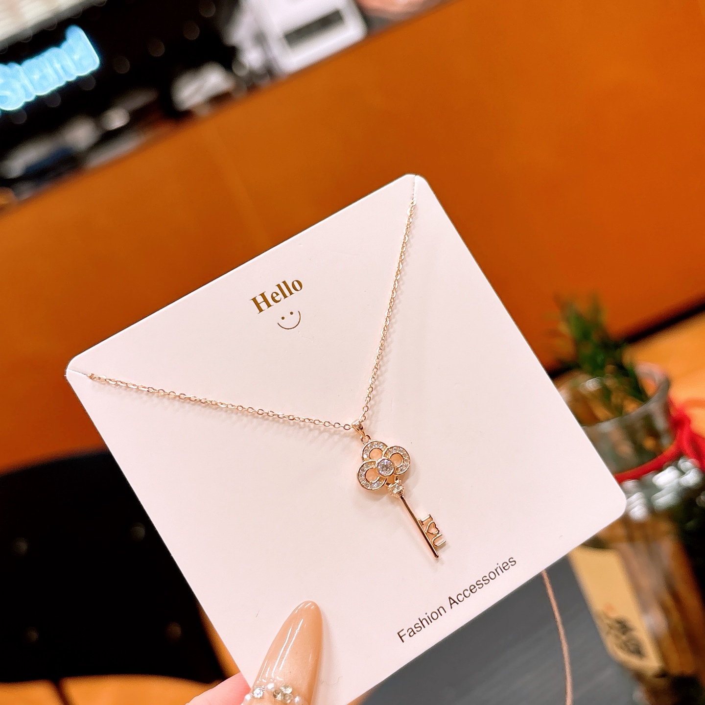 High Polish Silver Necklace Fresh Bestie Gift Gold