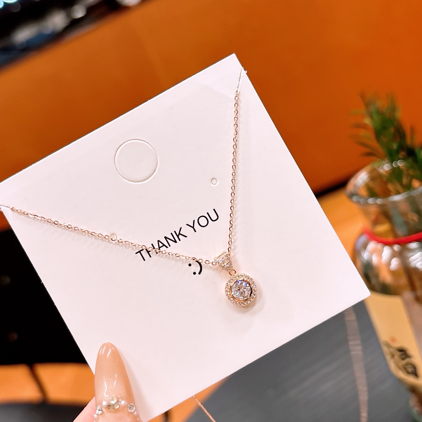 Nickel Free Silver Necklace Unique Proposal Gold