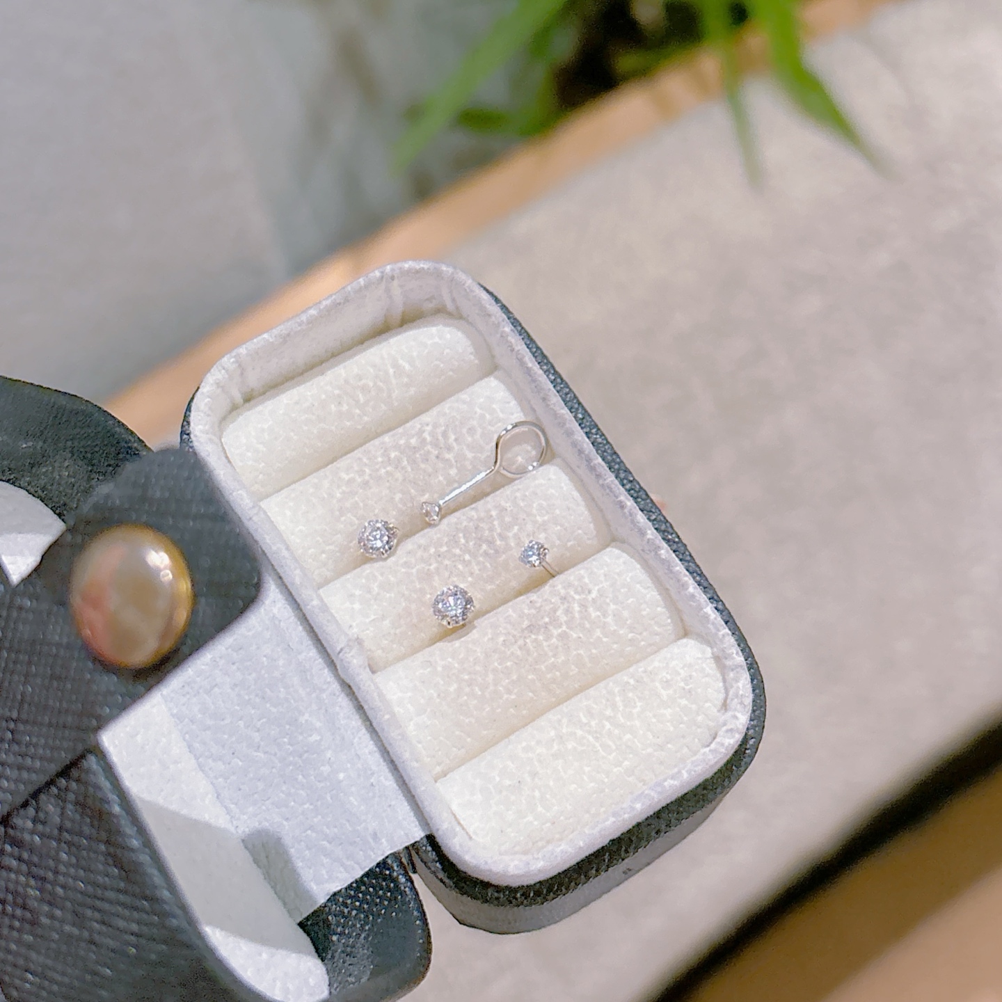 S925 Sterling Silver Anti-Loss Earrings Chic Annual Party Silver