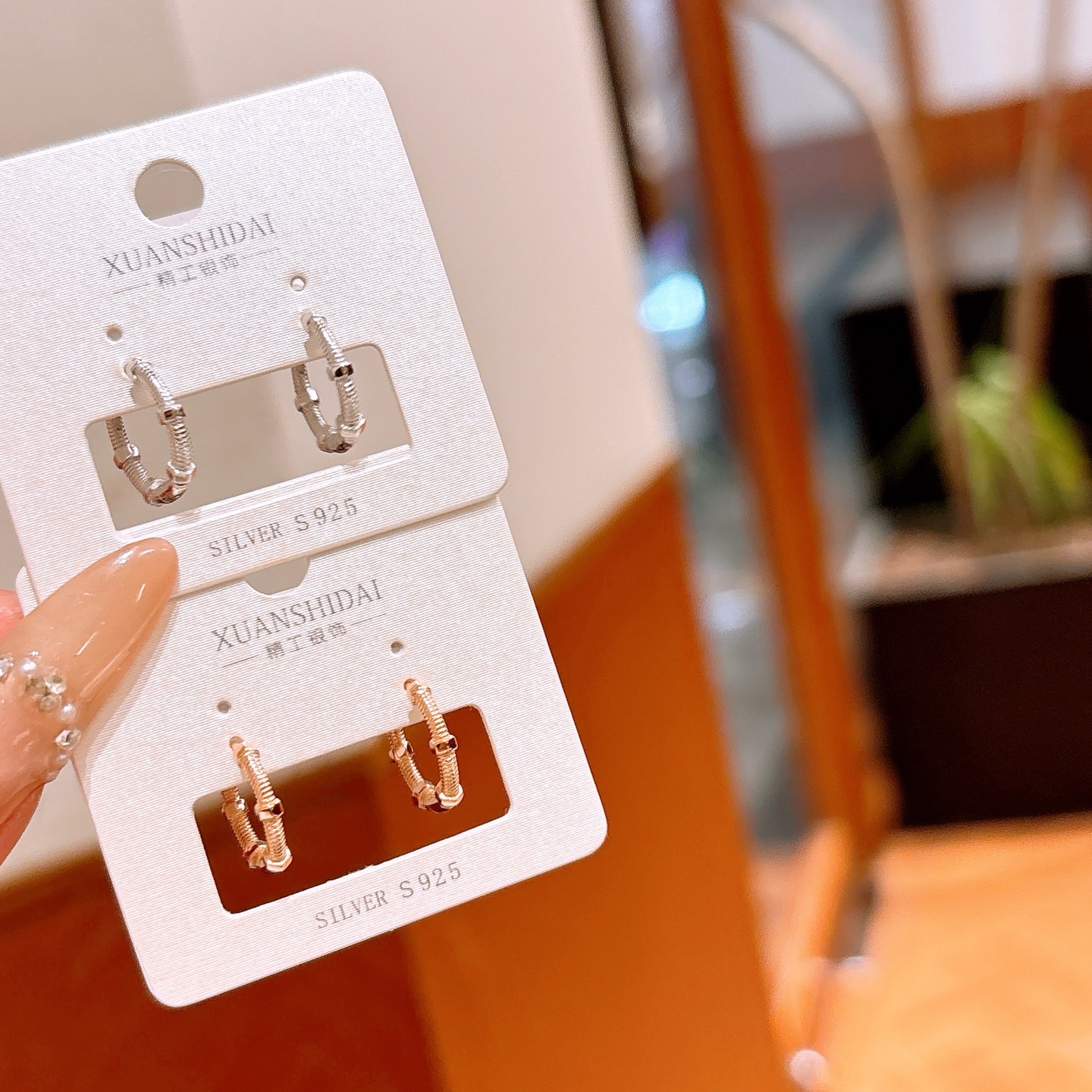 S925 Sterling Silver Ear Cuffs Cute Bestie Gift Silver