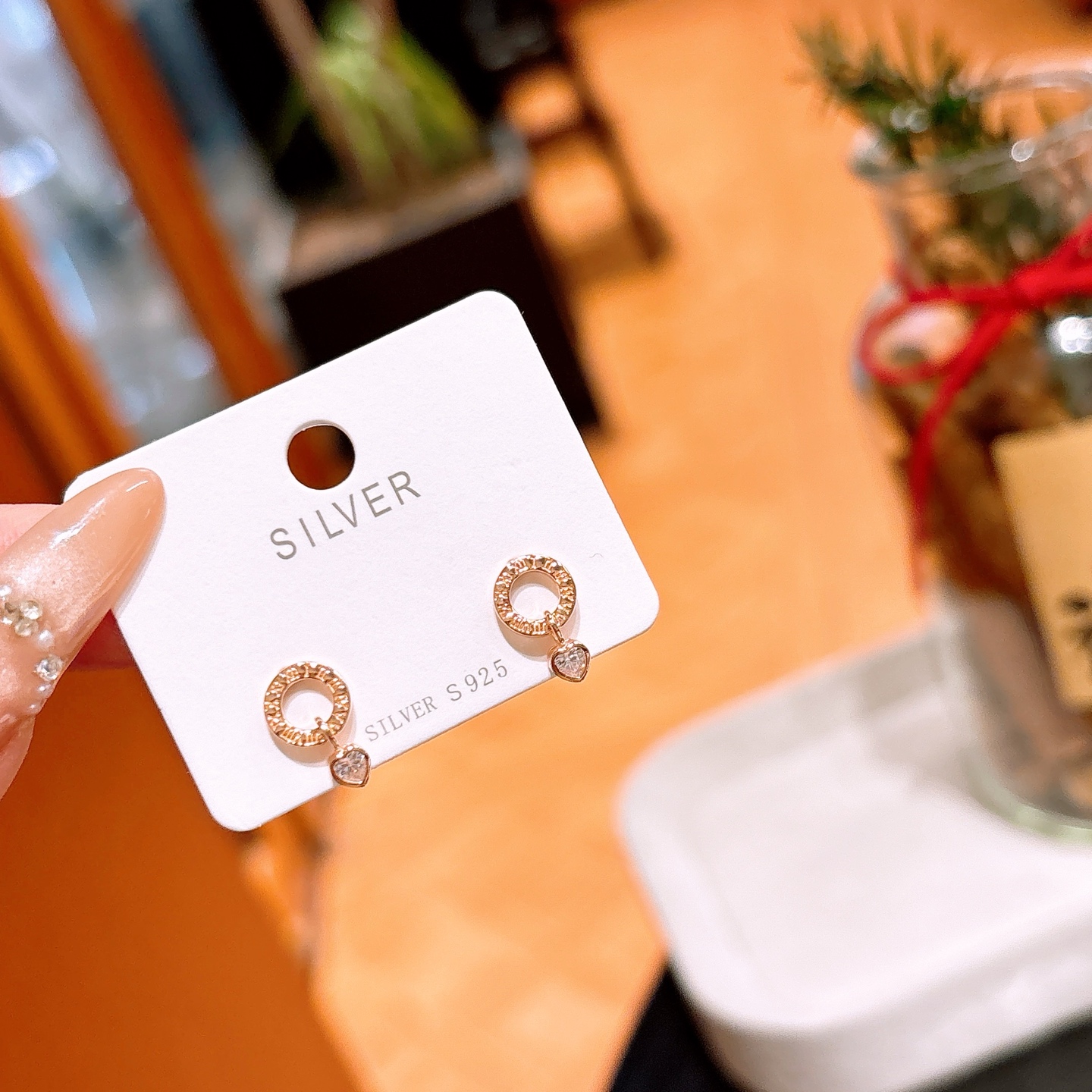 High Polish Silver Earrings Ins Style Travel Gold