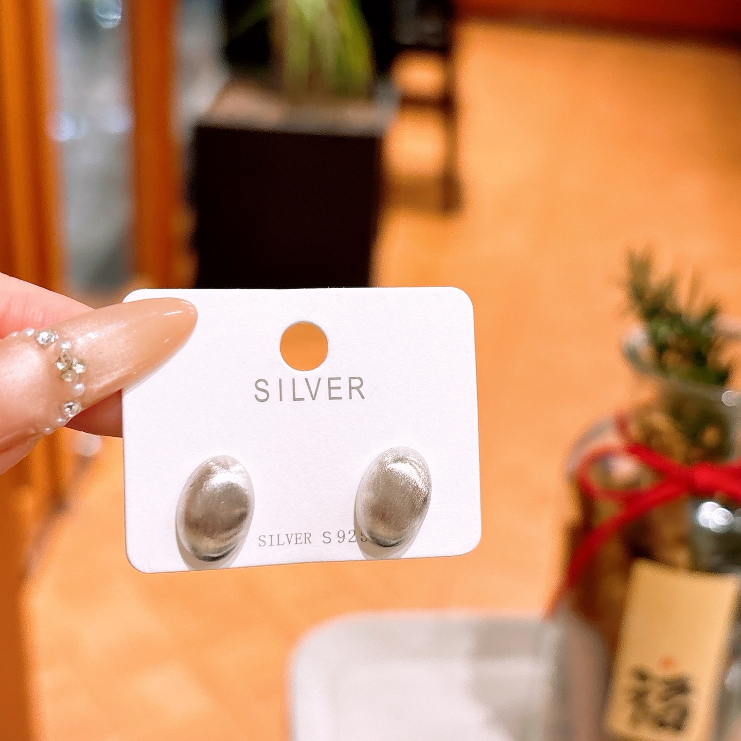 925 Silver Earrings French Spring Festival Gold