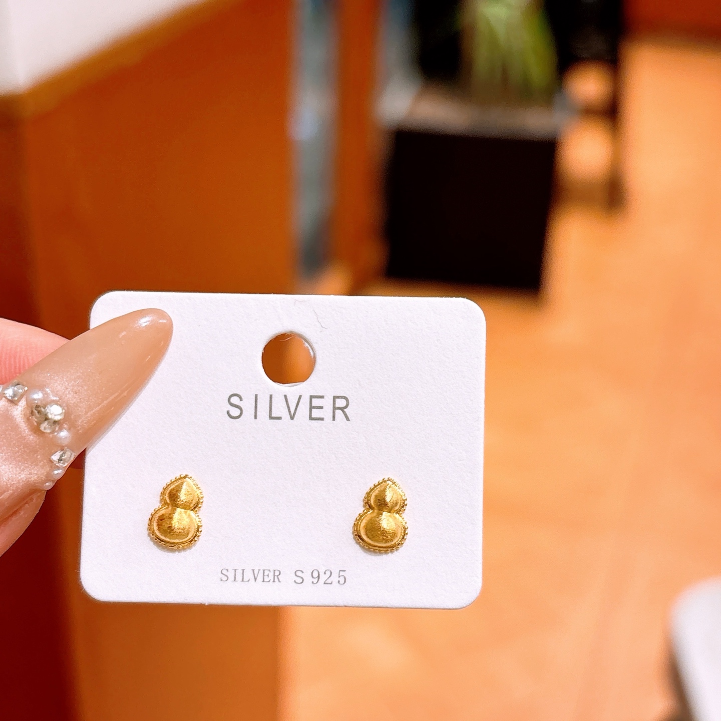 Fine Silver Earrings Pure New Year Silver