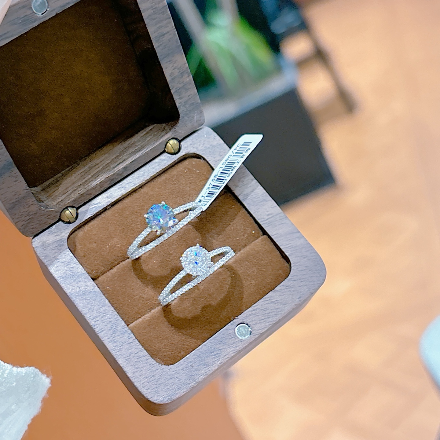 Low Allergy Silver Moissanite Ring Minimalist Travel Gold