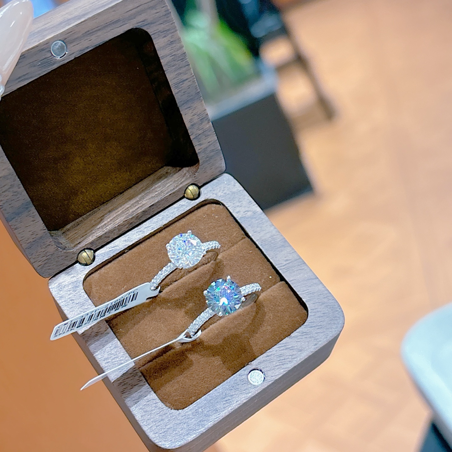 S925 Sterling Silver Moissanite Ring Minimalist Graduation Silver