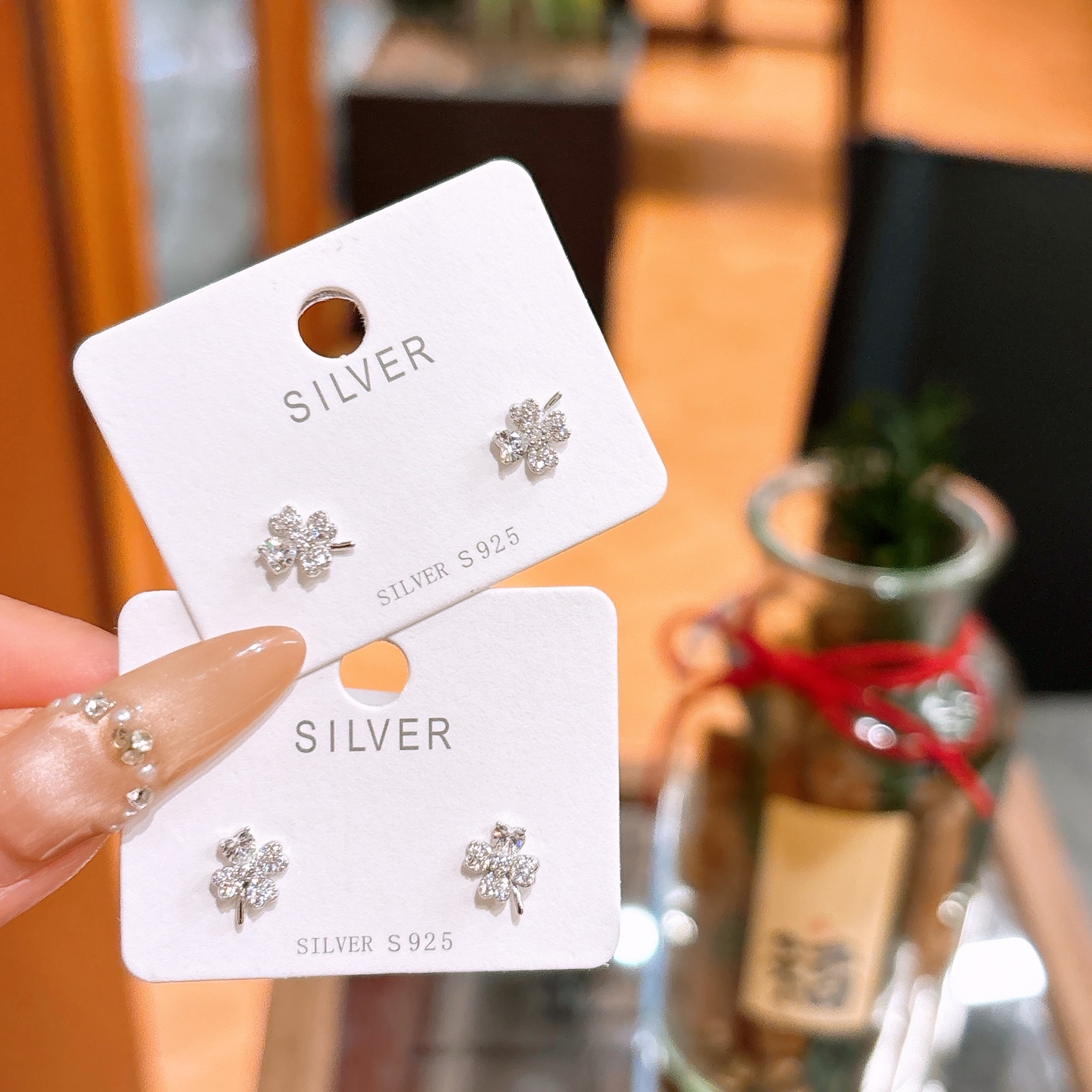 Fine Silver Earrings Dainty Office Gold