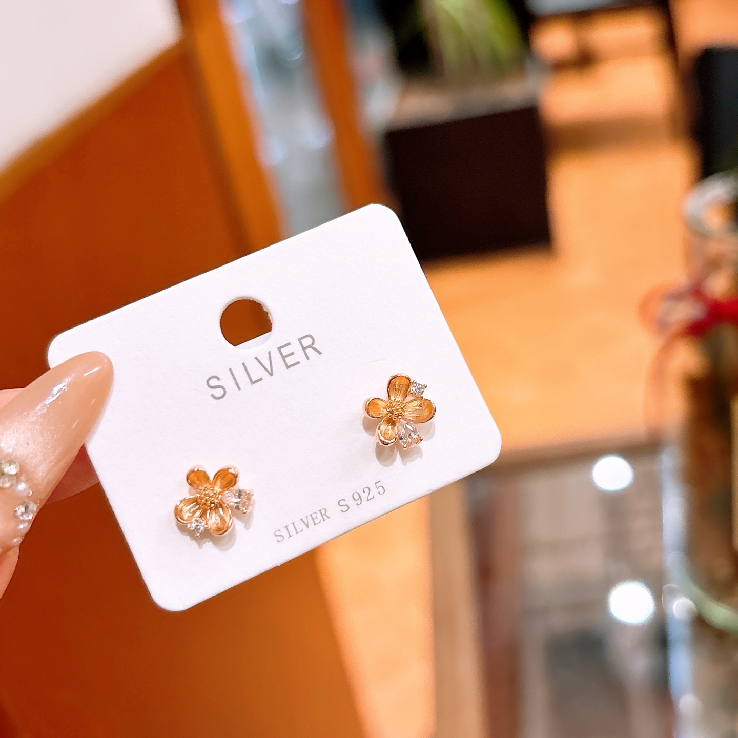 Hypoallergenic Silver Earrings Fashion Bestie Gift Gold