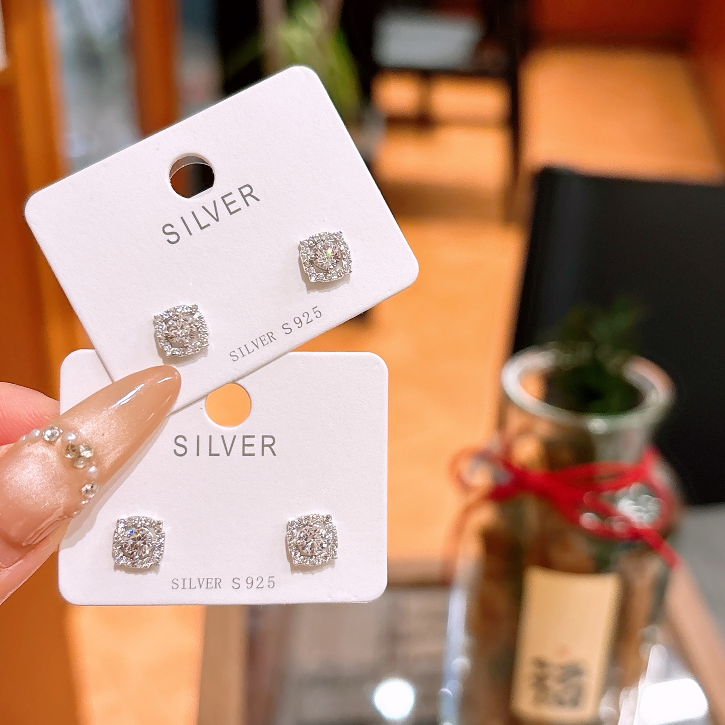 Nickel Free Silver Earrings Pure Banquet Gold