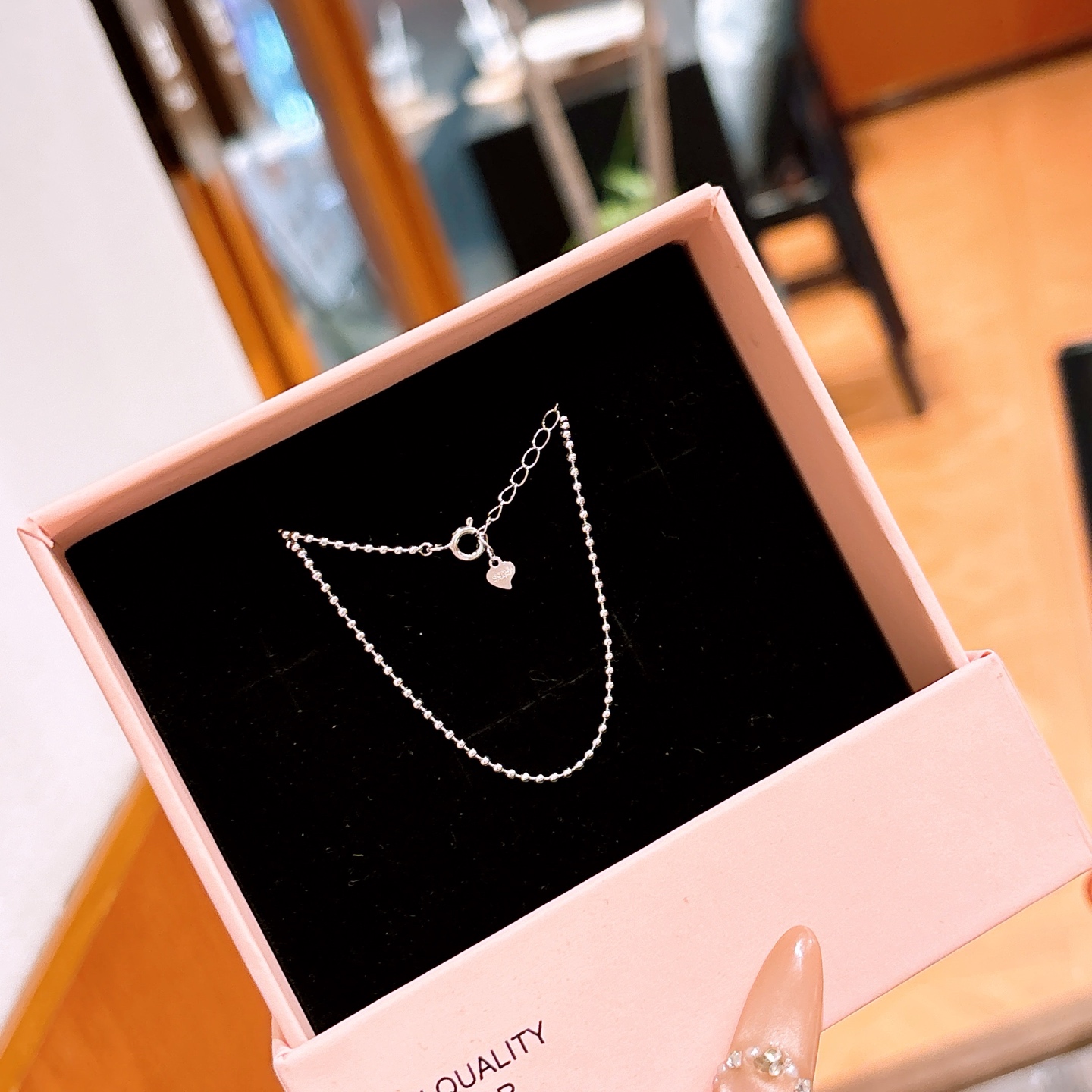 Low Allergy Silver Necklace Soft Proposal Silver