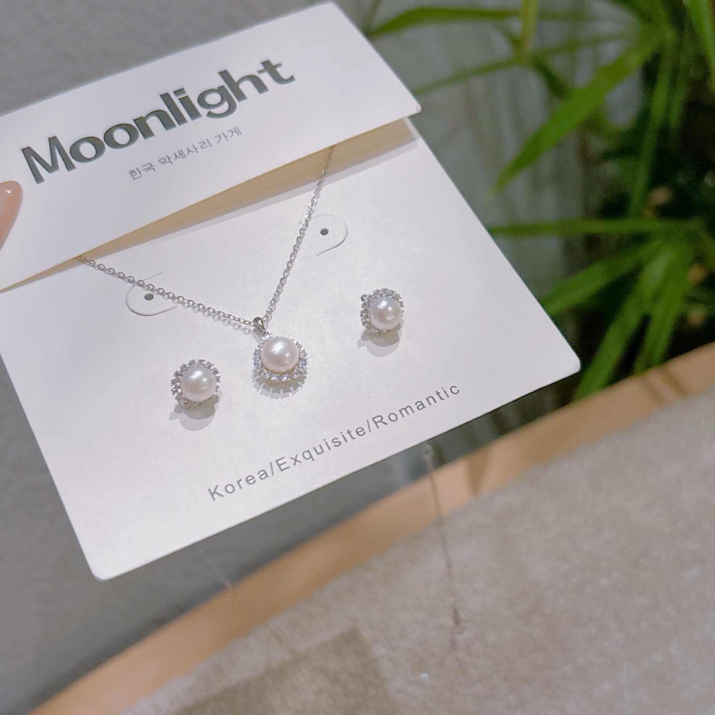 925 Silver Earrings & Necklace Set Intellectual Mother's Birthday