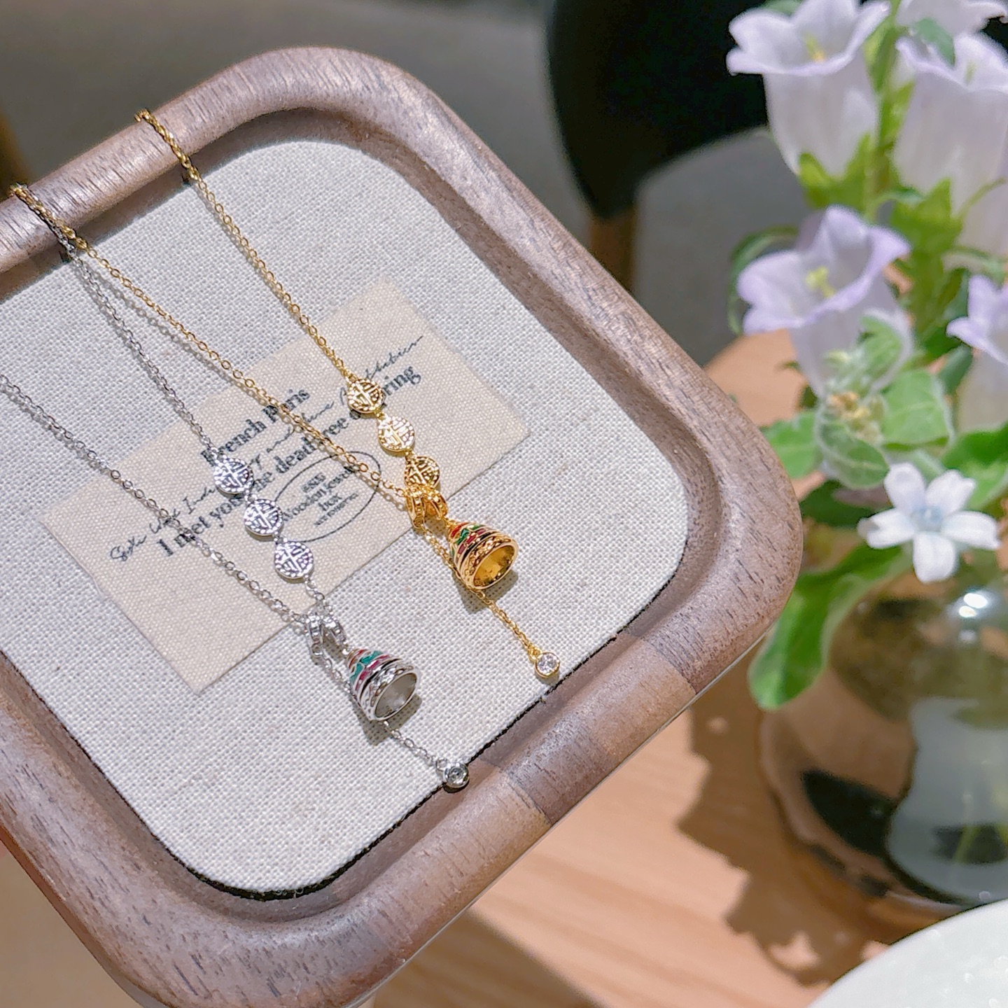 Low Allergy Silver Necklace Playful Annual Party Gold