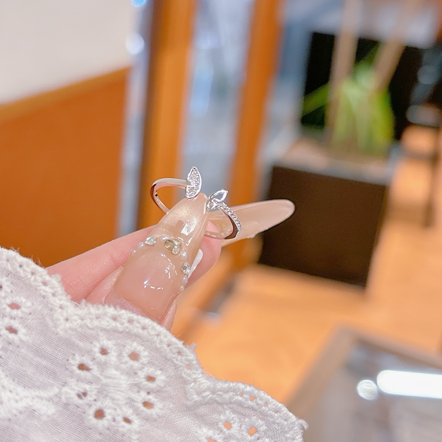 フレンチ低アレルギー銀リングゴールド 旅行