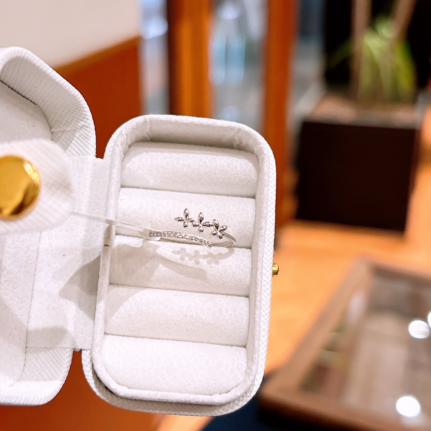 優しいS925スターリングシルバーリングゴールド 新年