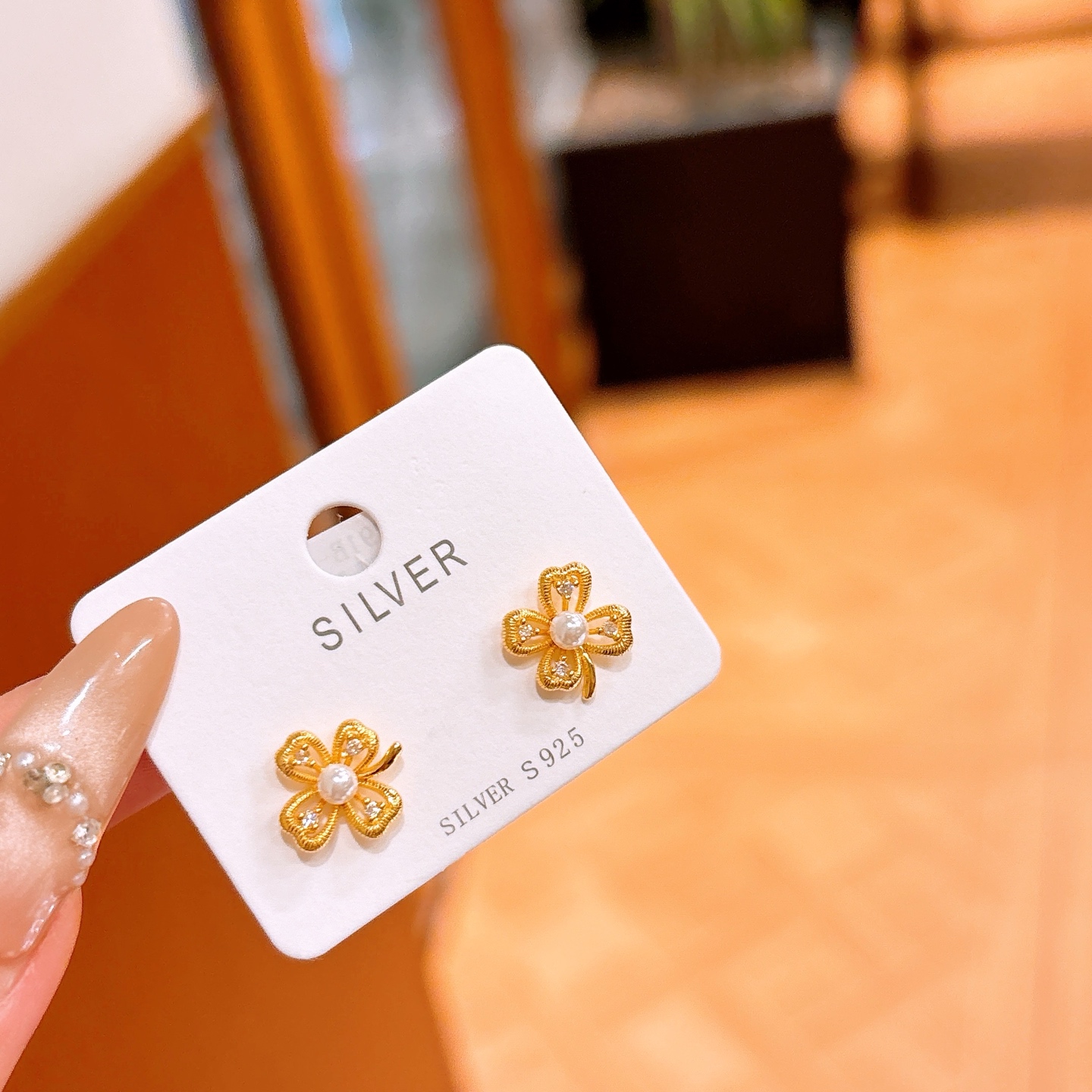 925 Silver Earrings Intellectual Teacher's Day Gold