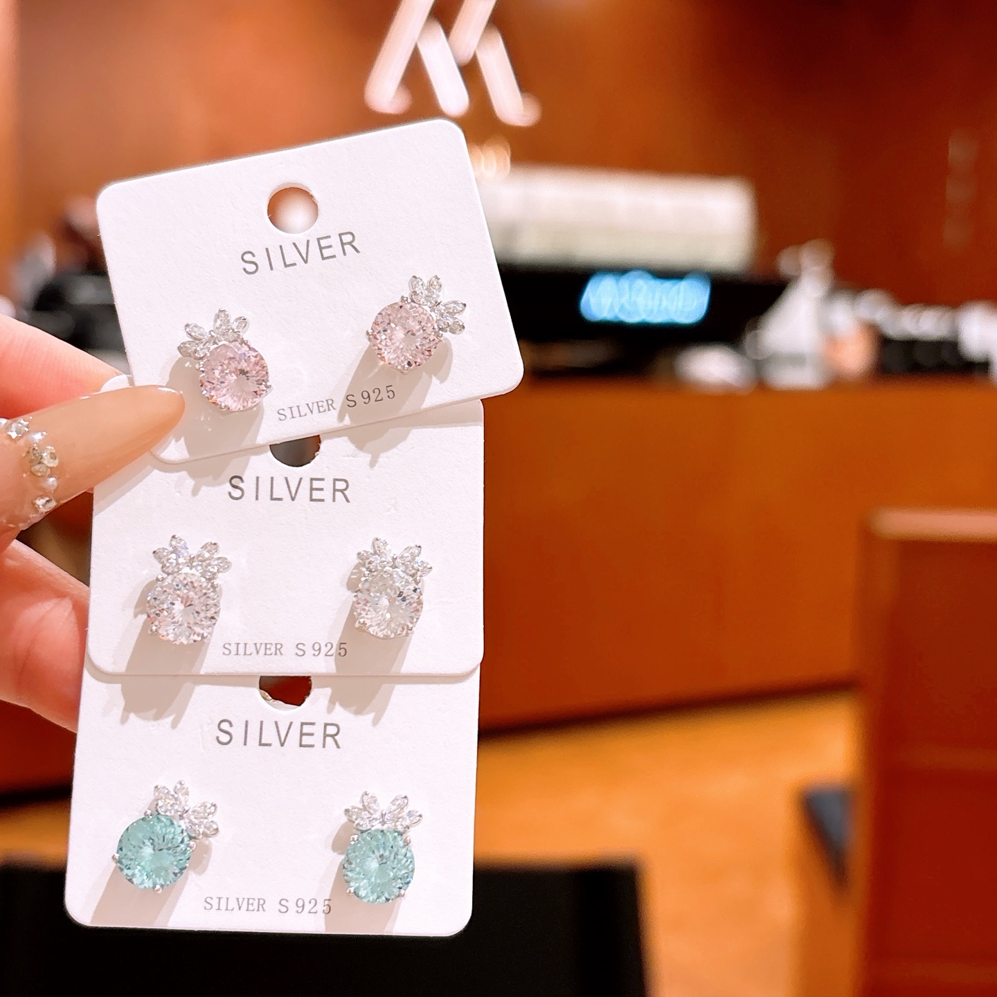 Hypoallergenic Silver Earrings Artistic Confession Gold