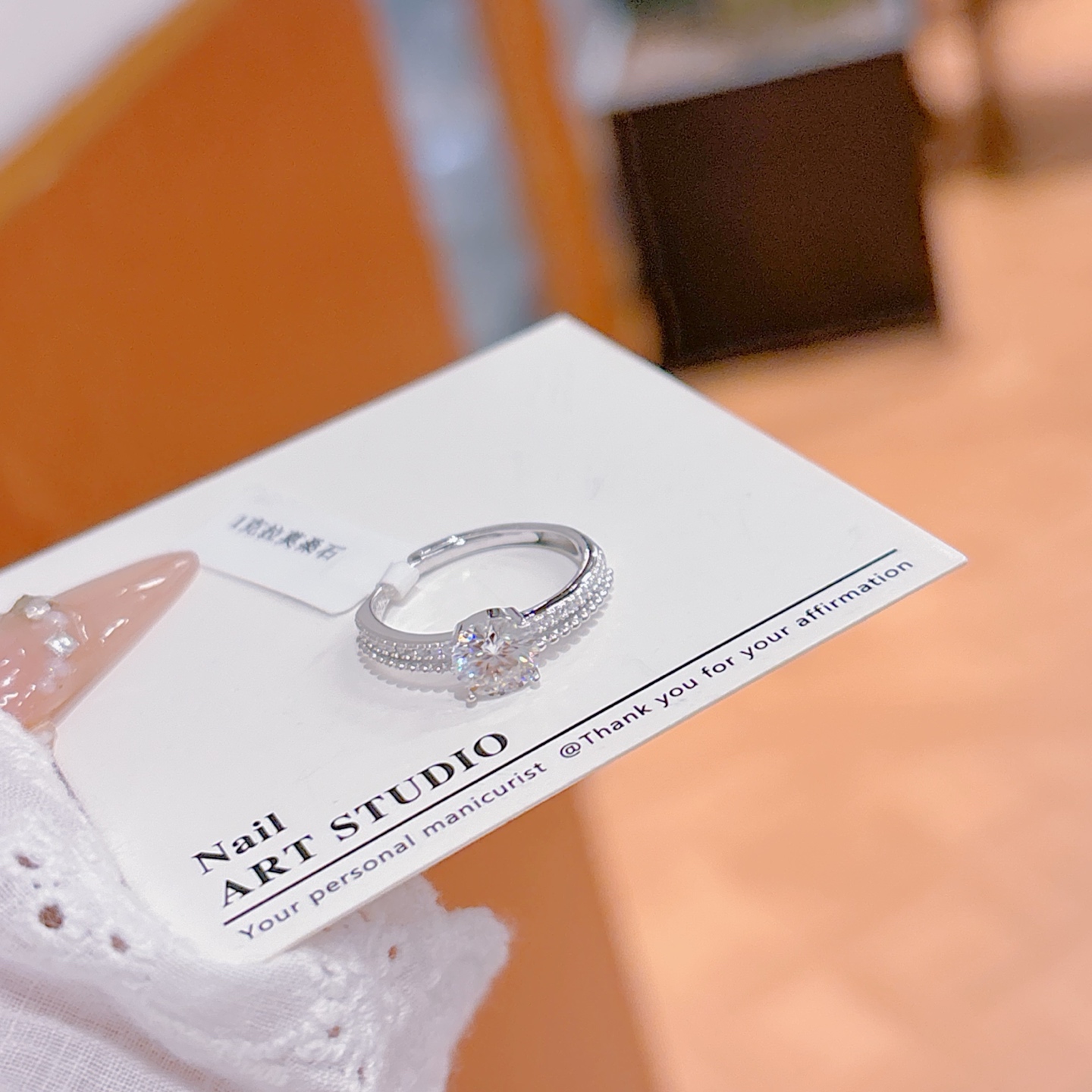 S925 Sterling Silver Moissanite Ring Ethereal Father's Day Gold