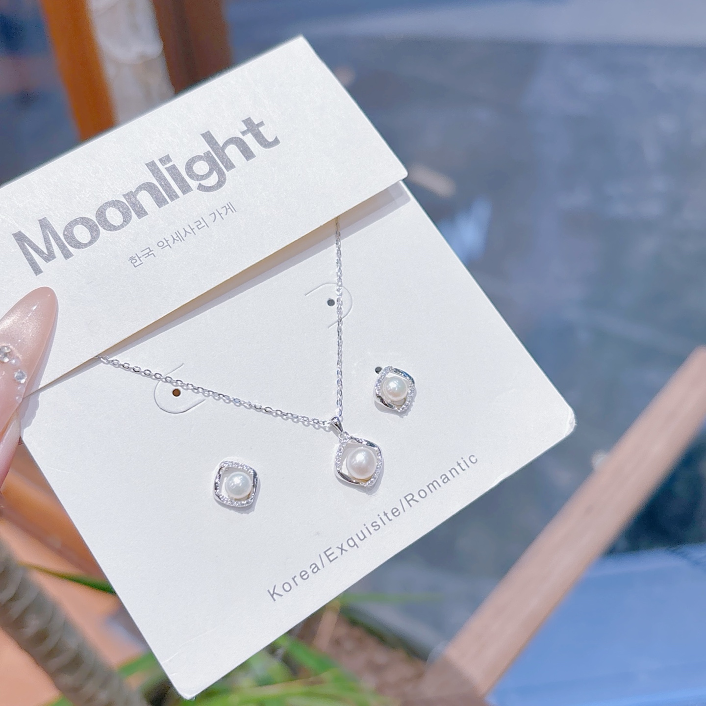 High Polish Silver Earrings & Necklace Set Chic Wedding Favor Gold