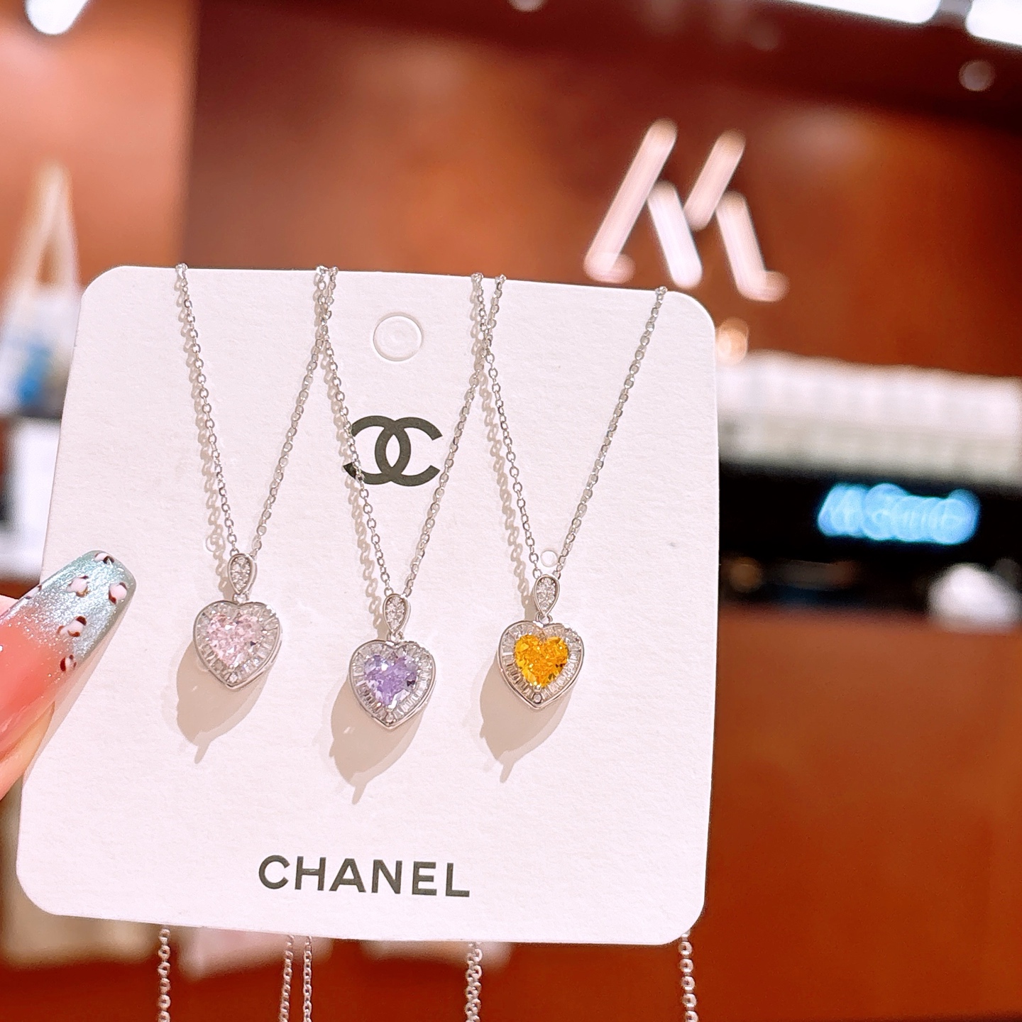 Low Allergy Silver High Carbon Diamond Necklace Romantic Graduation