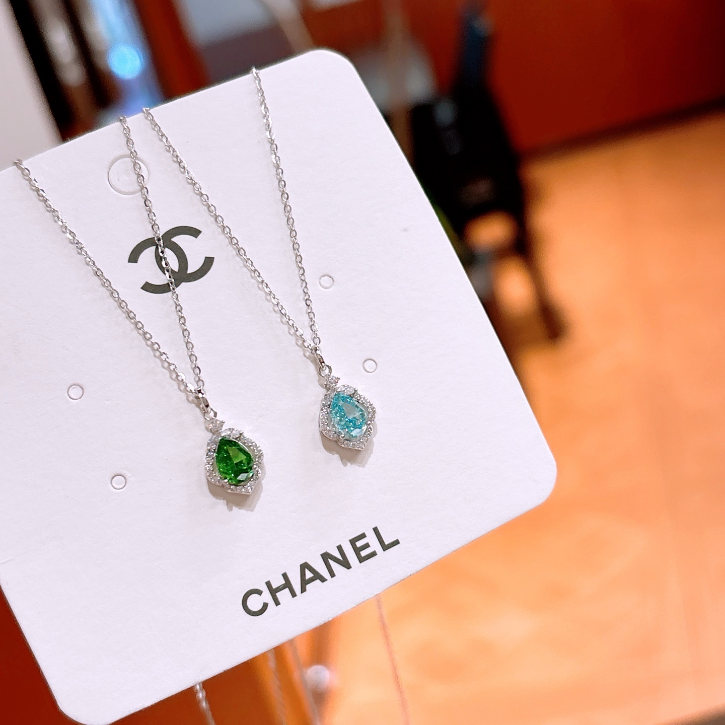 High Polish Silver High Carbon Diamond Necklace Sweet Anniversary Gold