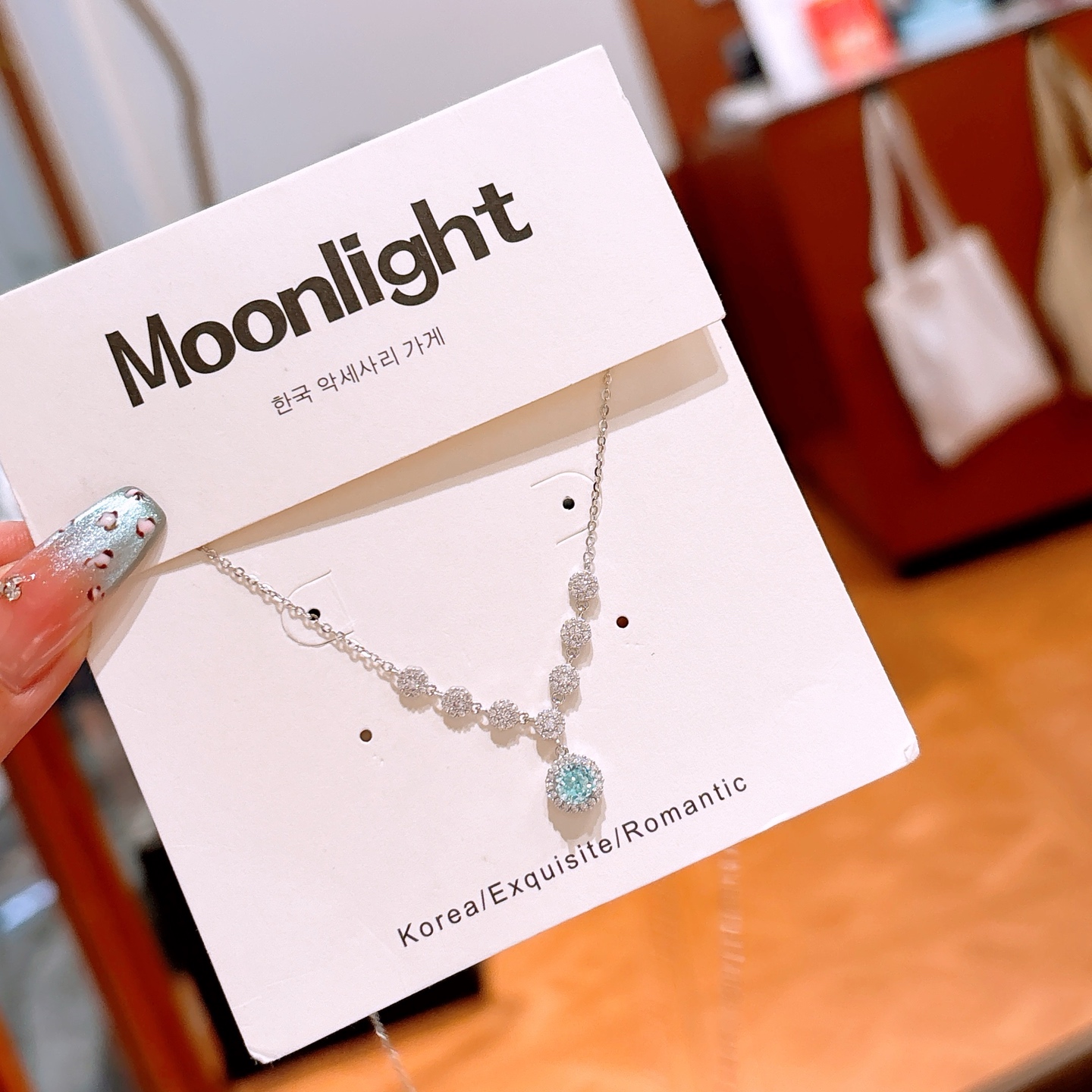 925 Silver High Carbon Diamond Necklace Delicate Self-love Silver