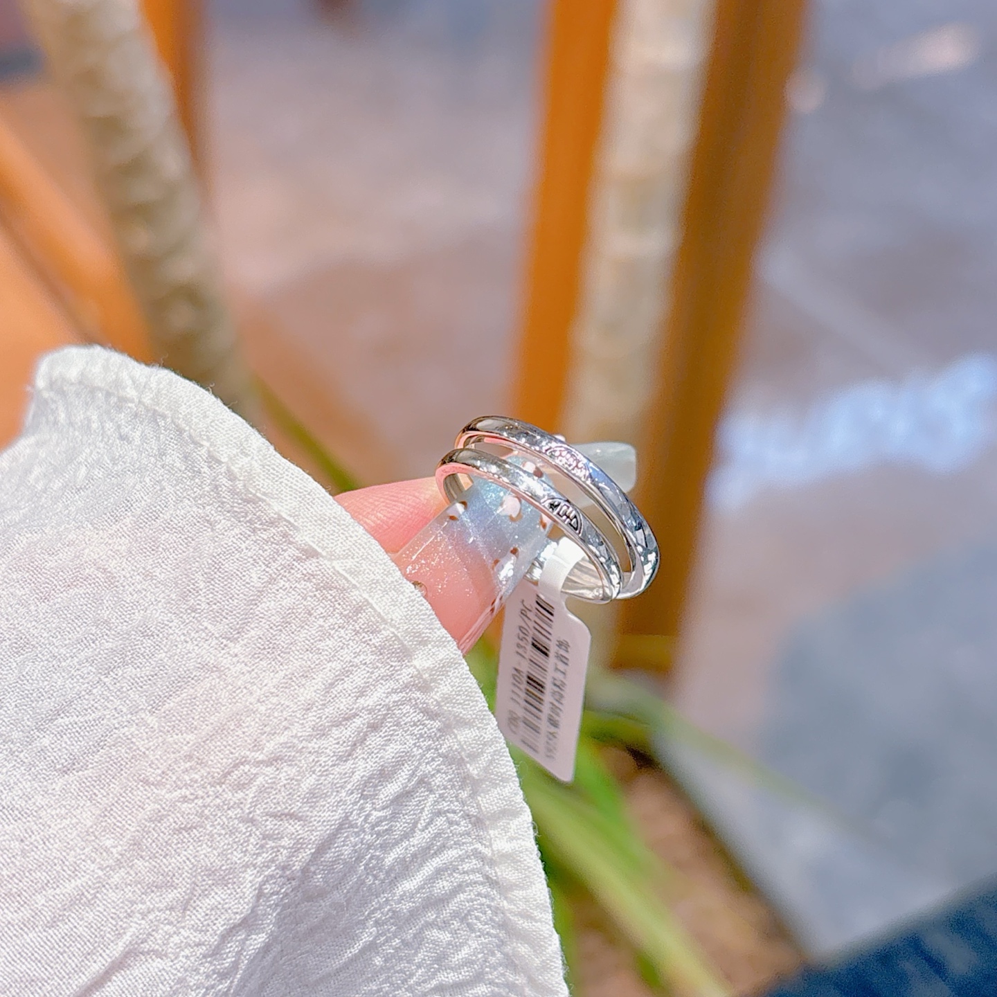 Hypoallergenic Silver Couple Rings Dainty Wedding Favor Silver