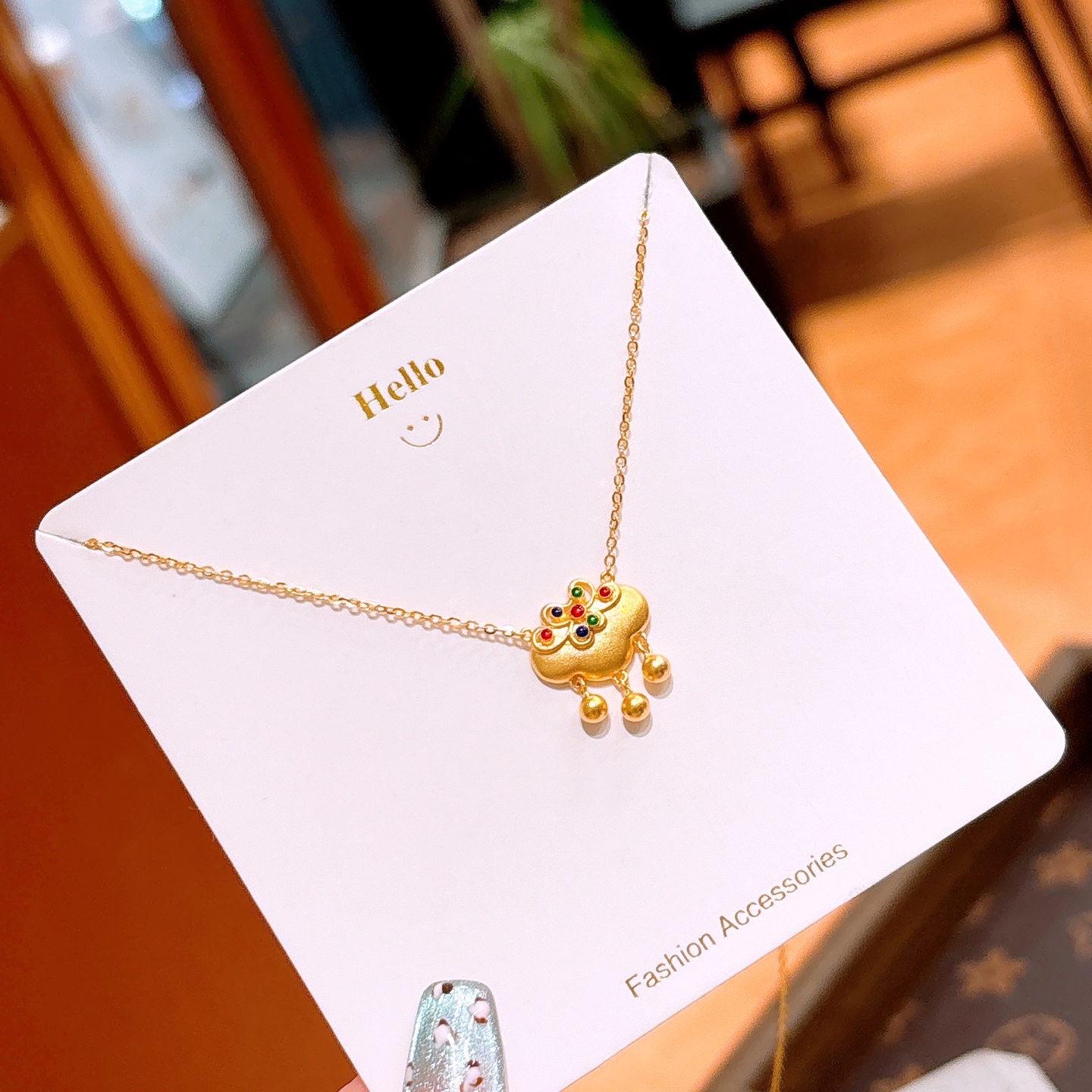 Nickelfreies Silber Kette Verspielt Jahrestag Gold