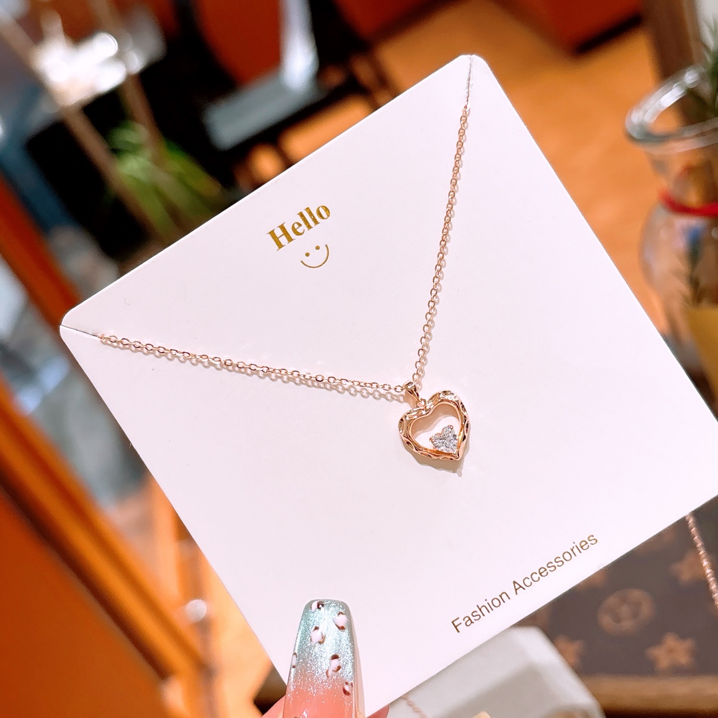 Fine Silver Necklace Gentle Workplace Gold