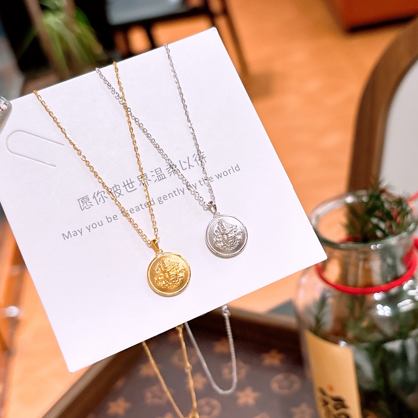 ラグジュアリー925シルバーネックレスゴールド 自分へのご褒美