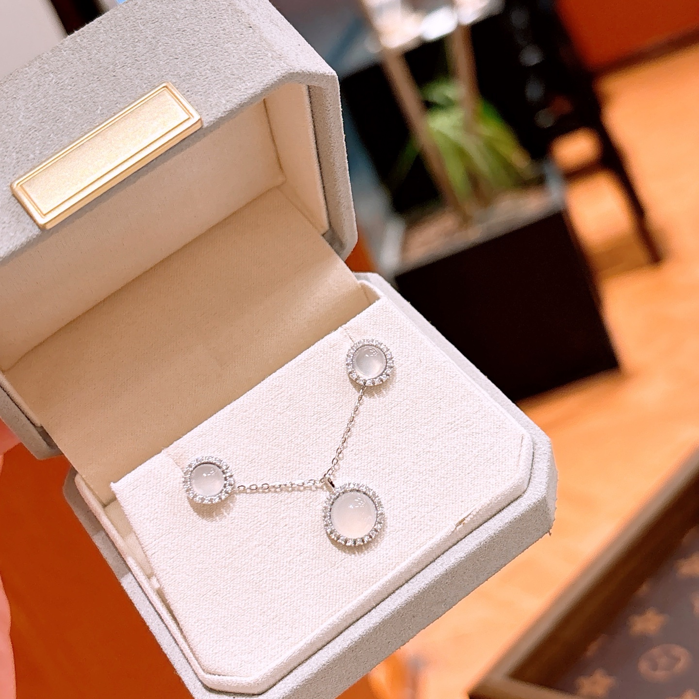 Nickel Free Silver Earrings & Necklace Set Unique Mother's Birthday