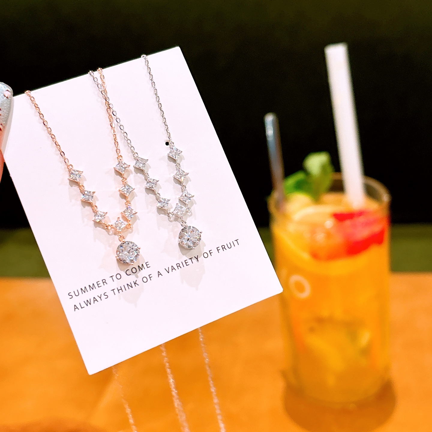 S925 Sterling Silver Necklace Elegant Mother's Birthday Silver